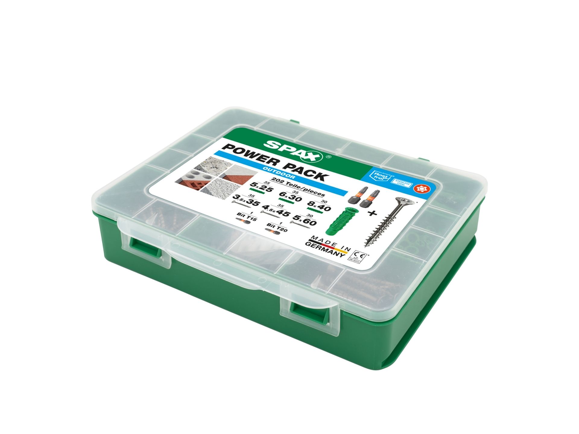 Spax Zestaw śrub i kołków POWER PACK (Na zewnątrz)