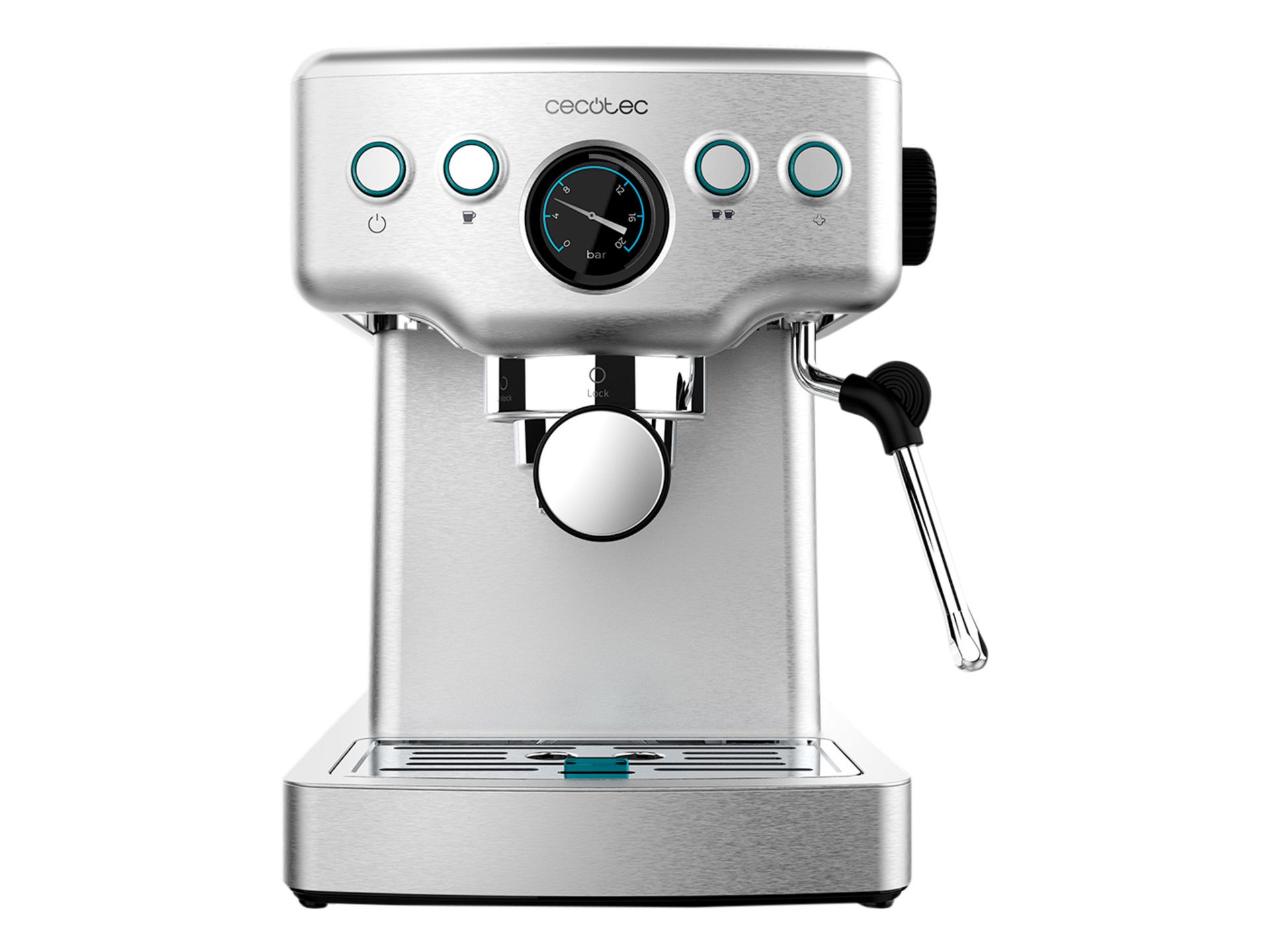Cecotec Ekspres do kawy Barista 20 bar z manometrem i termoblokiem