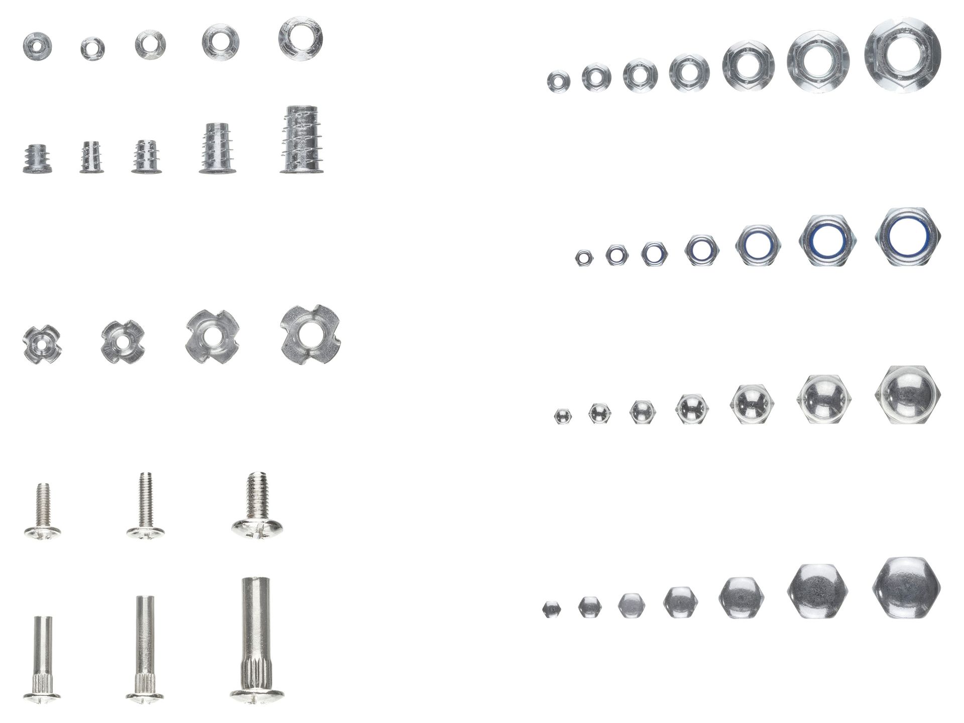 PARKSIDE® Zestaw nakrętek stalowych