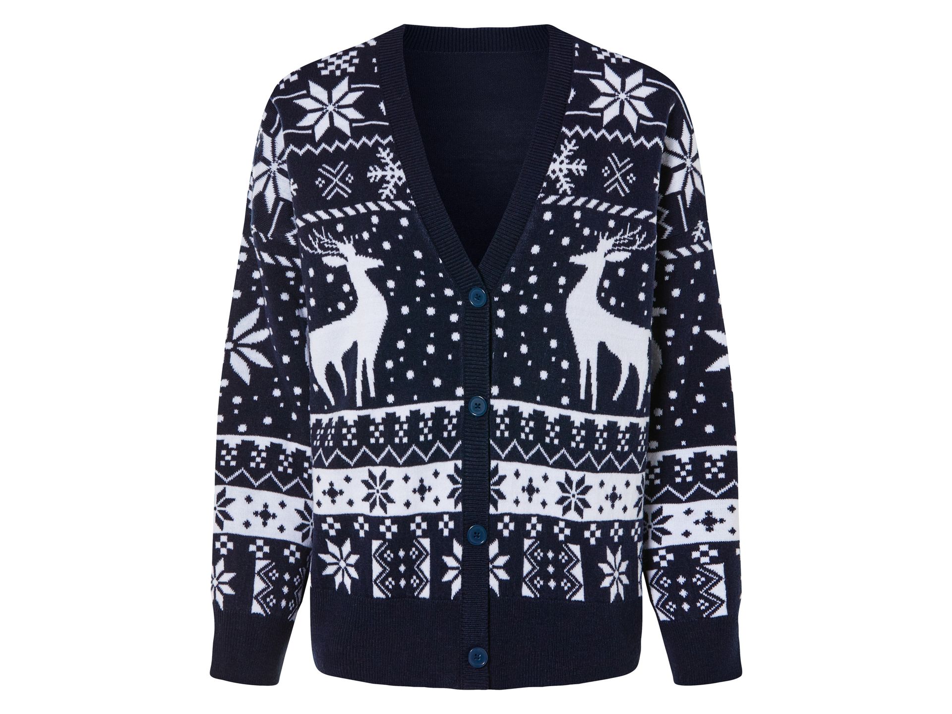 esmara® Kardigan świąteczny damski (XS (32/34), Granatowy)