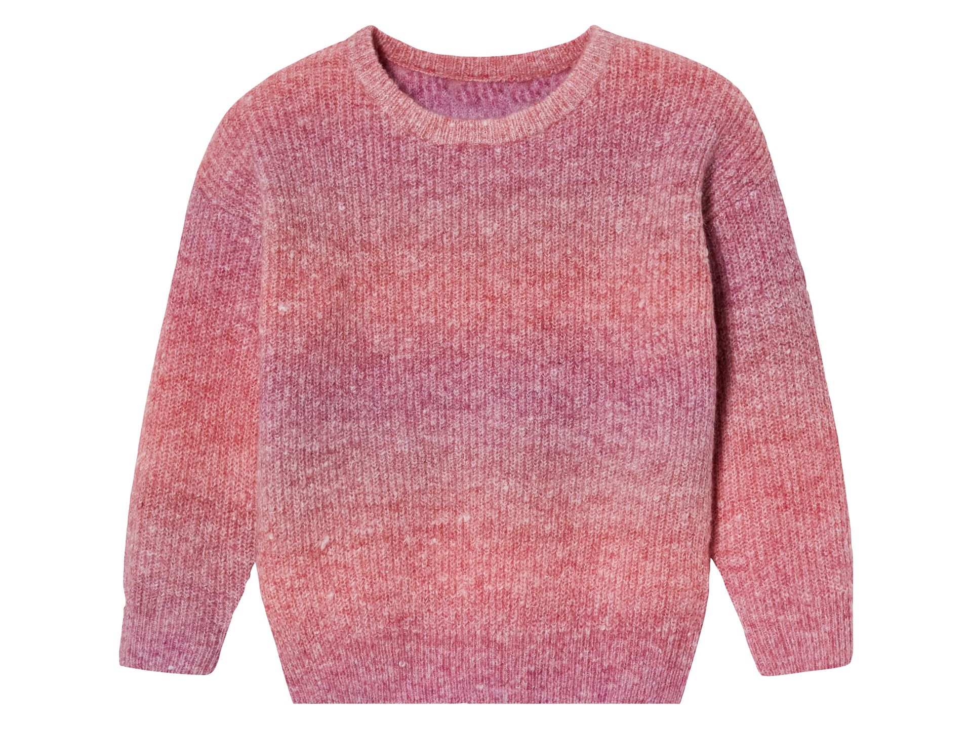lupilu® Sweter dziecięcy z okrągłym dekoltem (110/116, Różowy)