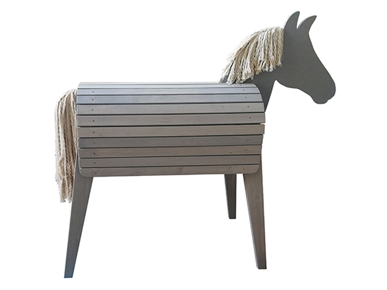 roba Drewniany konik do zabawy, 123 x 64 x 151 cm