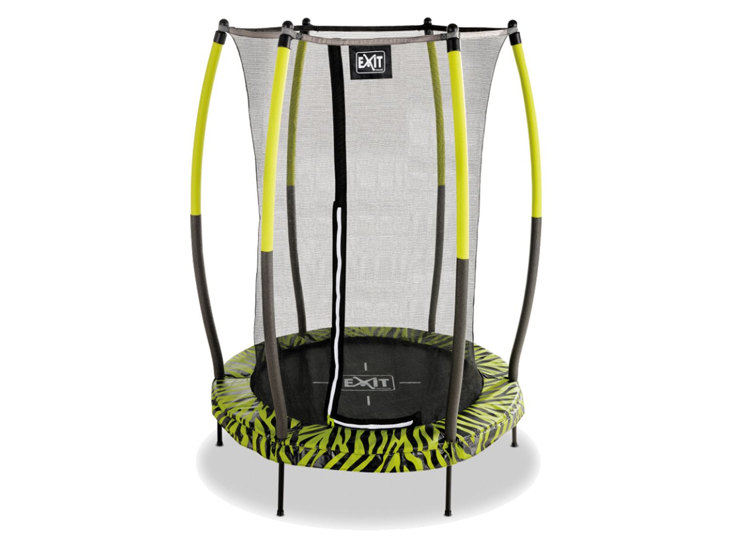 EXIT Tiggy Junior Trampolina dla dzieci z siatką Ø 140 cm, 1 sztuka (Limonkowy)
