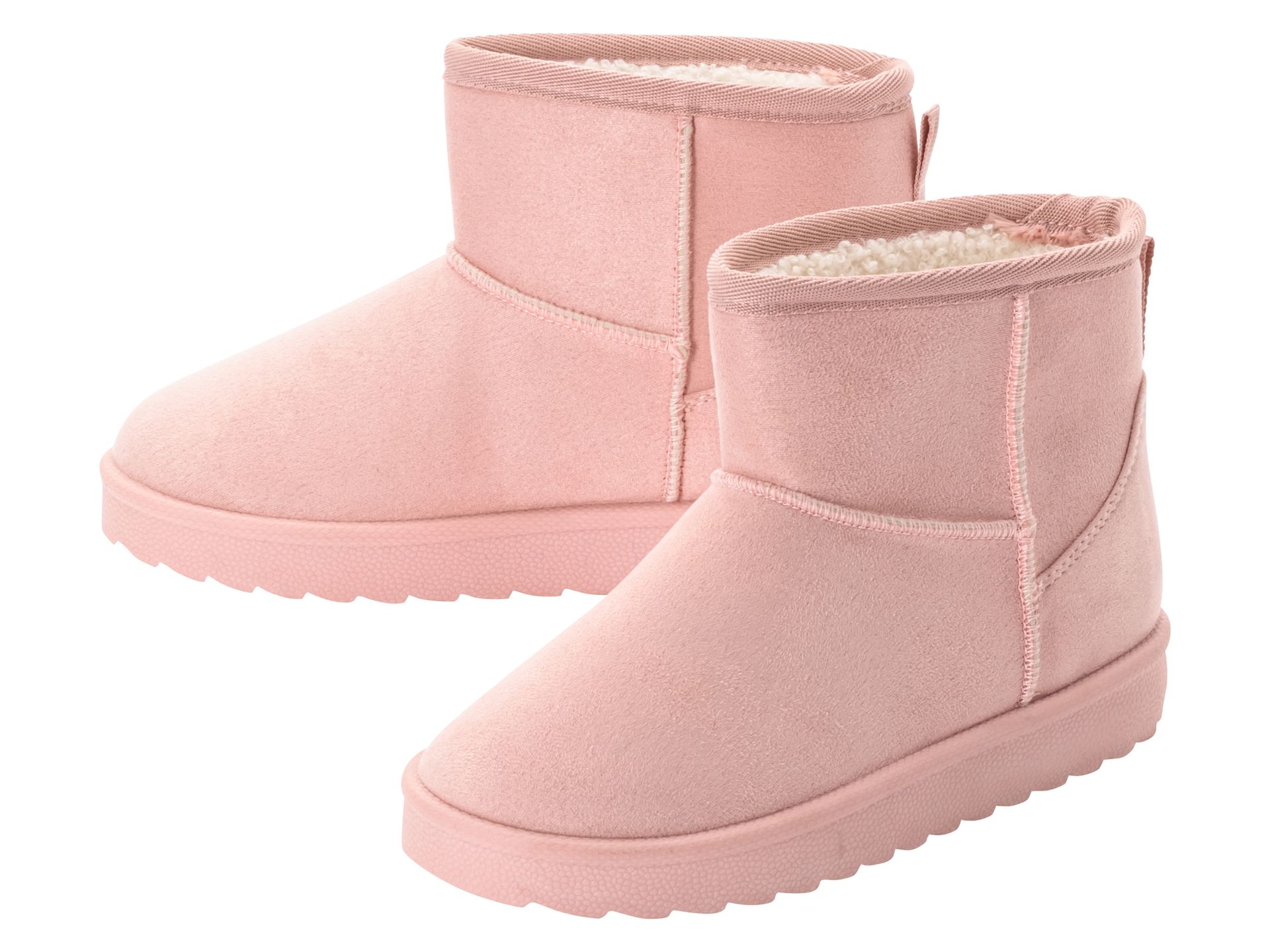 pepperts!® Buty zimowe dziecięce z imitacji zamszu (34, Różowy)