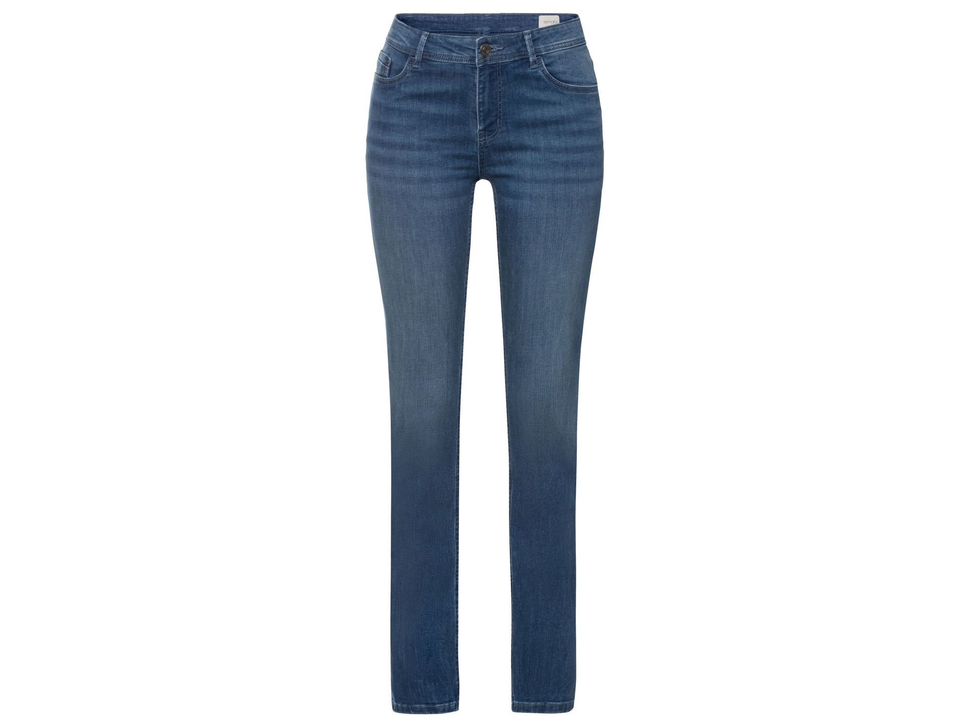 esmara® Jeansy damskie Slim Fit (Standardowa długość, Niebieski, 34)
