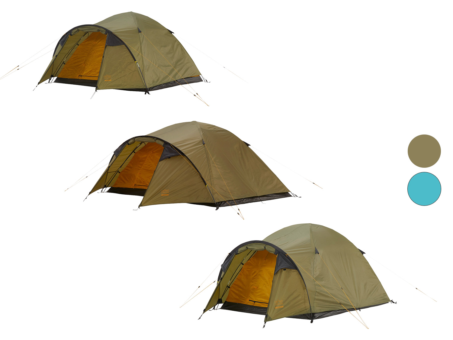 Grand Canyon Namiot kopułowy TOPEKA, wodoszczelny, 3-osobowy