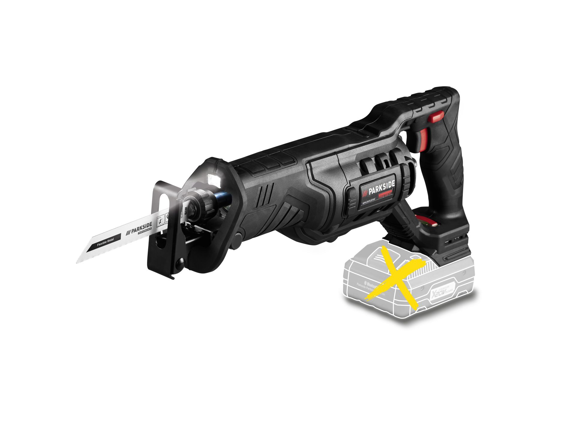 PARKSIDE PERFORMANCE® Akumulatorowa piła szablasta 20 V, PSSAP 2028 A1 (bez akumulatora i ładowarki)
