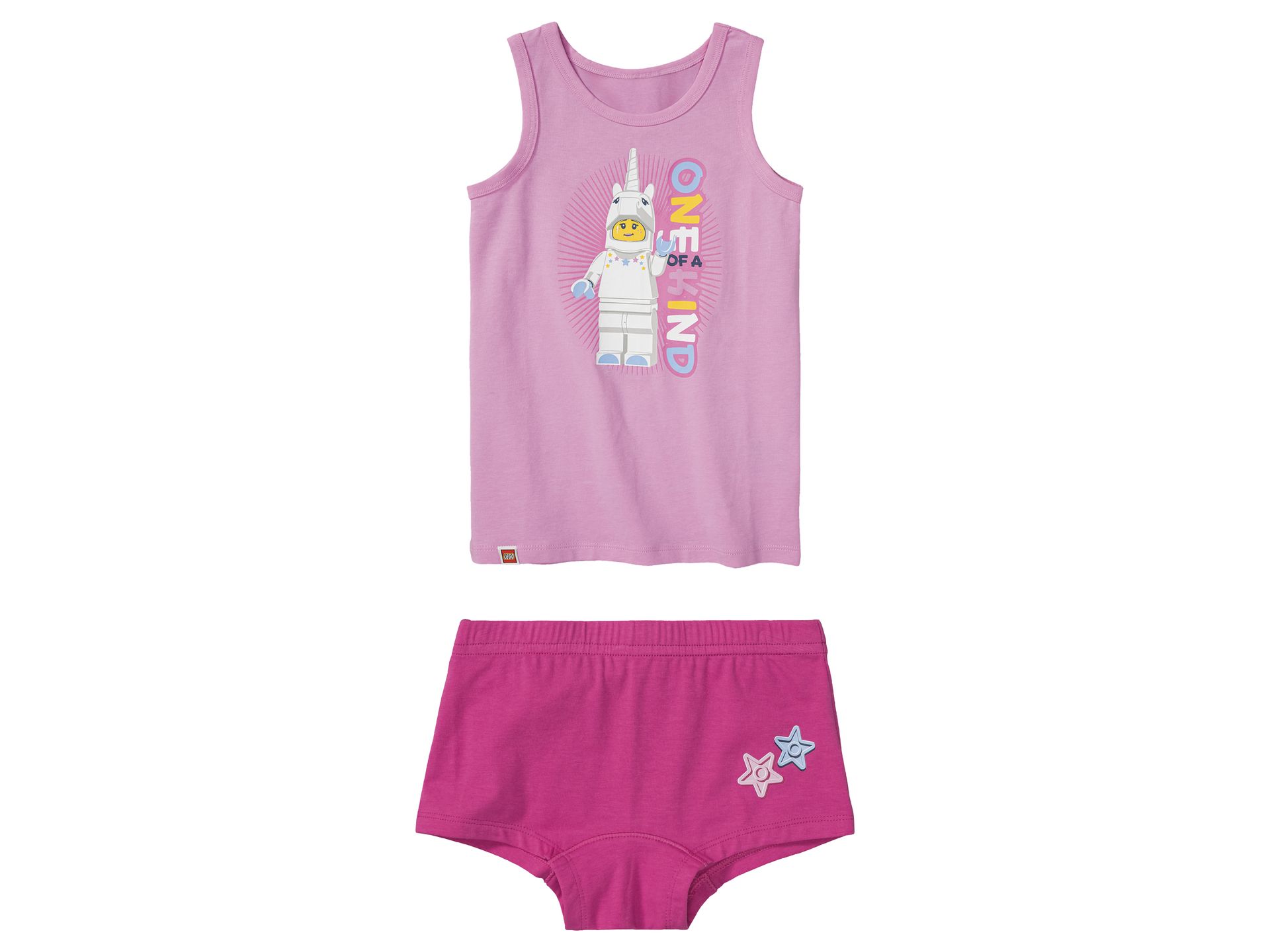 LEGO Zestaw bielizny dziecięcej (podkoszulka + majtki/bokserki) (110/116, Iconic/różowy/ciemnoróżowy)