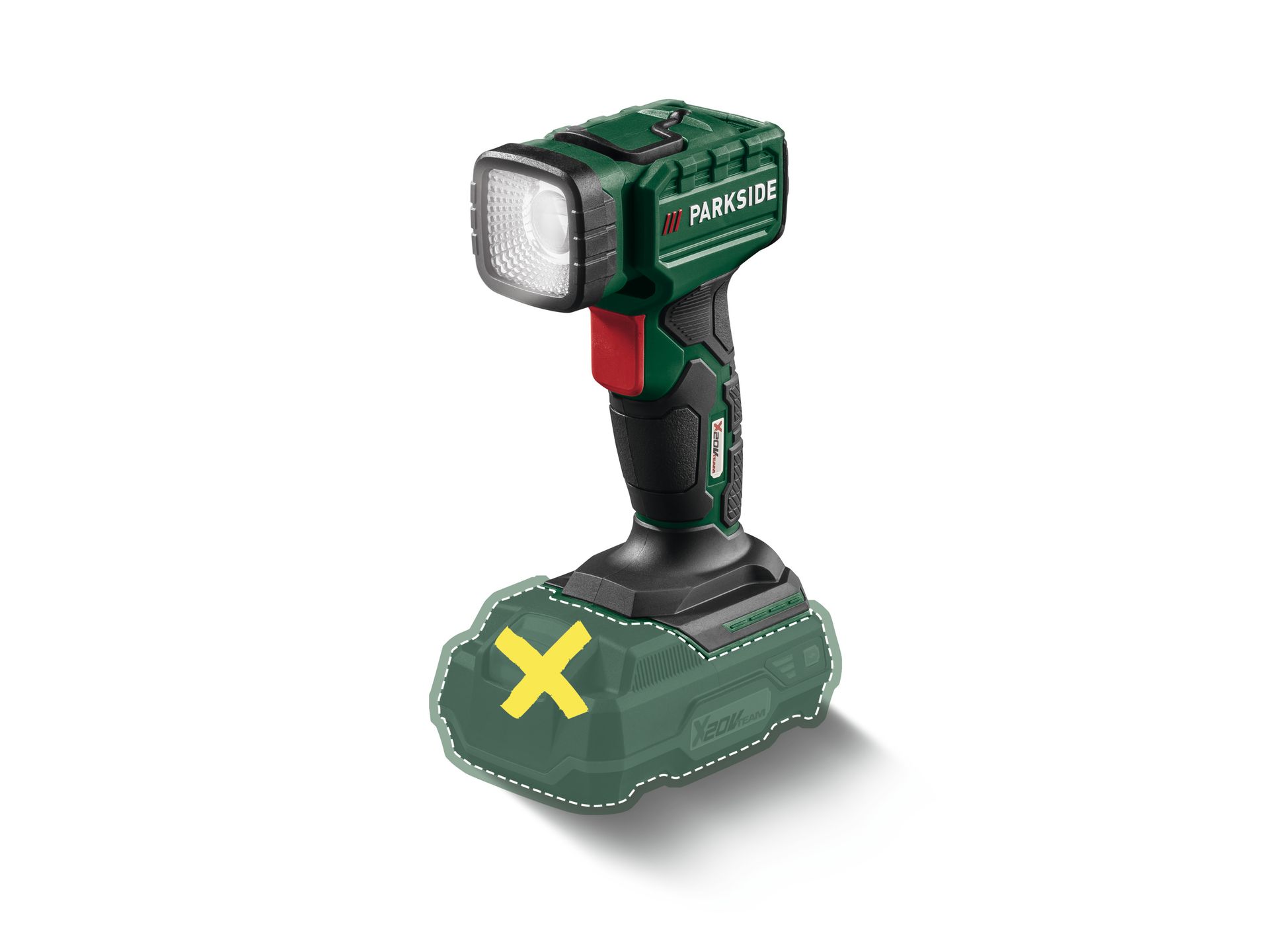 PARKSIDE® Akumulatorowa lampa ręczna LED PLHLA 20-Li A1, 20 V (bez akumulatora i ładowarki)