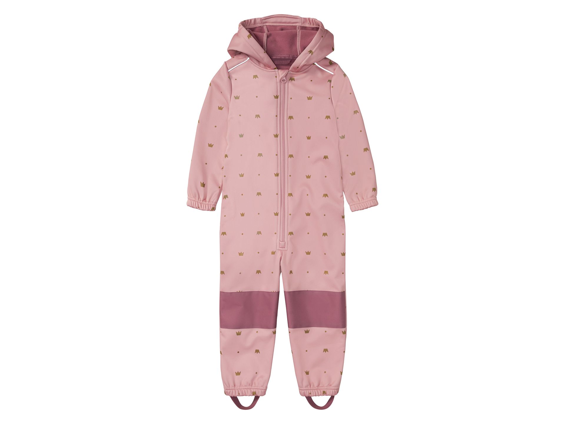 lupilu® Kombinezon przeciwdeszczowy dziewczęcy, z podszewką (Jasnoróżowy, wzorzysty, 110/116)