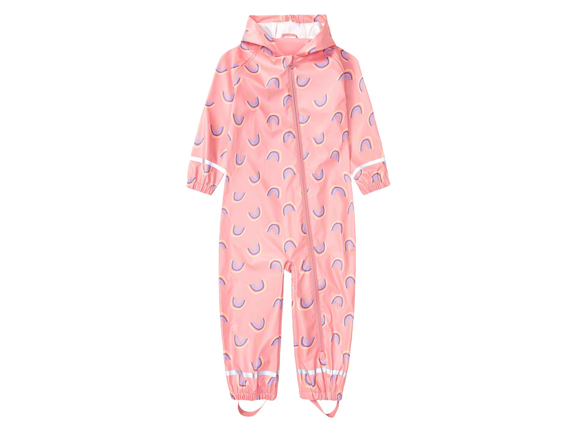 lupilu® Kombinezon przeciwdeszczowy niemowlęcy / dziewczęcy, z kapturem (110/116, Różowy)