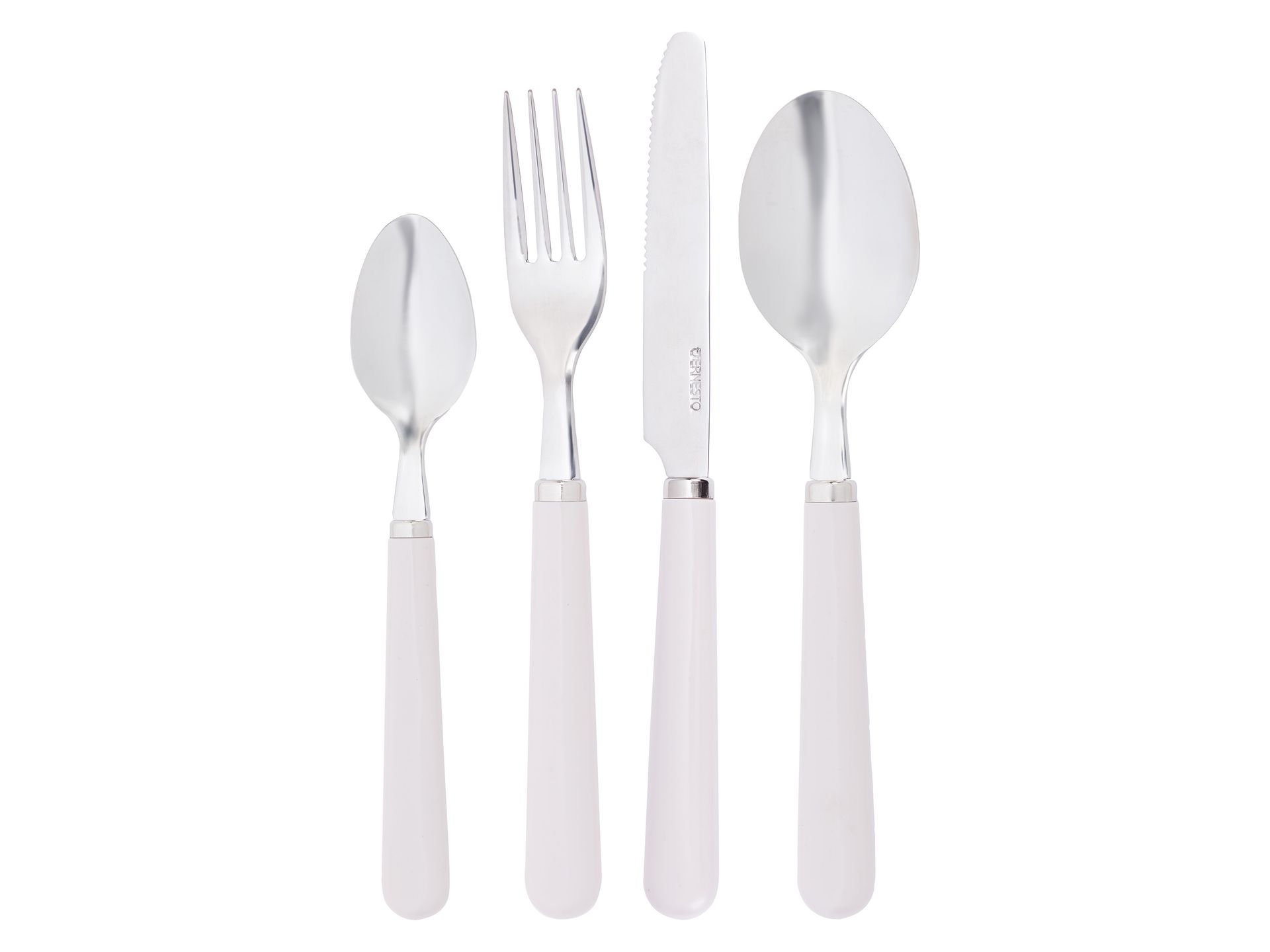 ERNESTO® Komplet sztućców ze stali nierdzewnej, 24 elementy (Beżowy)