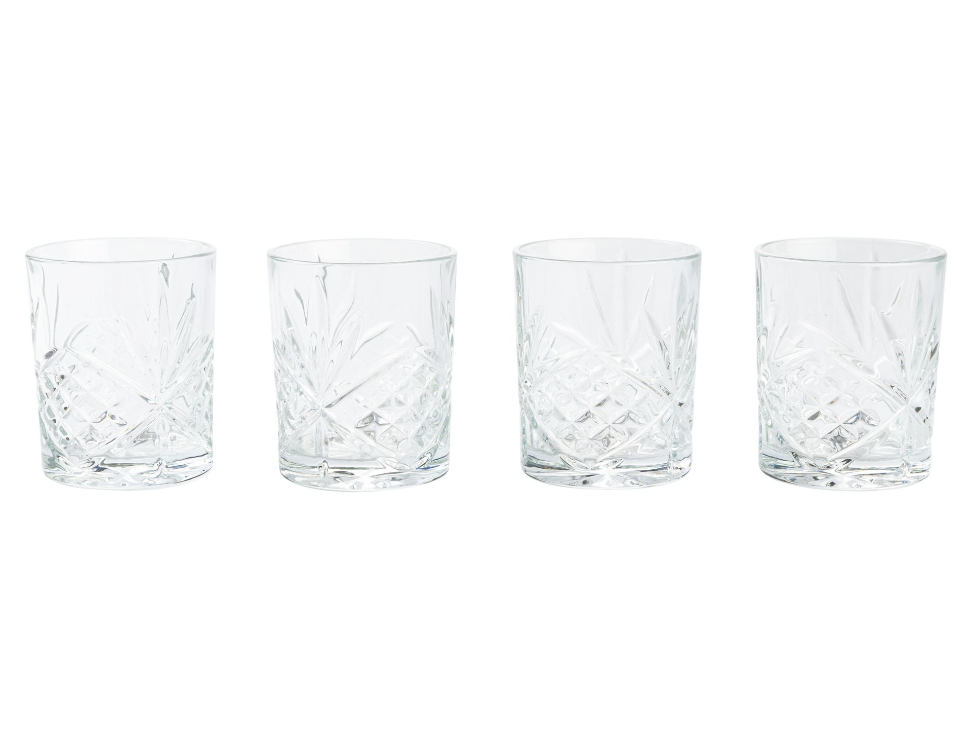 ERNESTO® Zestaw 4 szklanek (Zestaw szklanek do whisky i ginu)