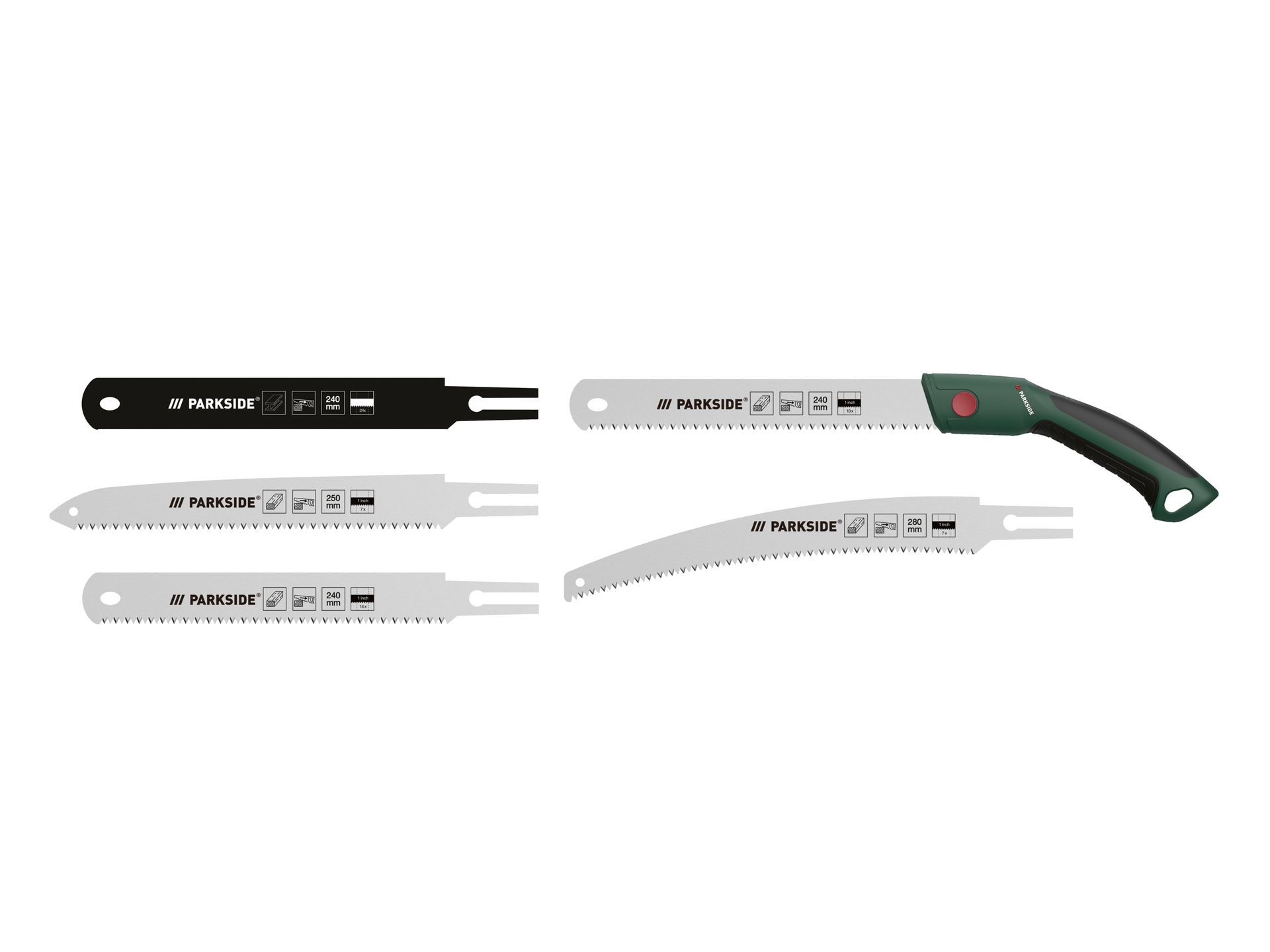 PARKSIDE® Piła ręczna z akcesoriami, 6 elementów