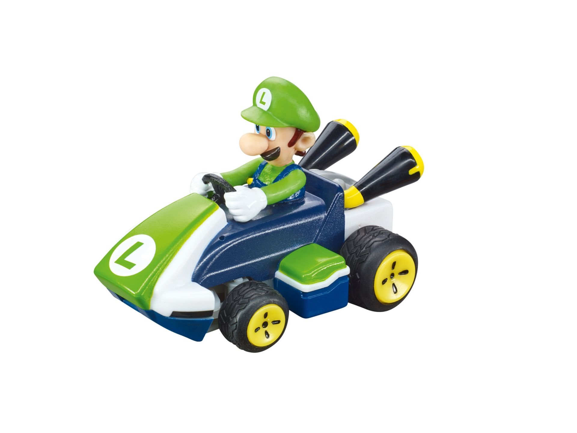 Carrera Mario Kart Mini RC, z prędkością do 5 km/h (Wzór Luigi)