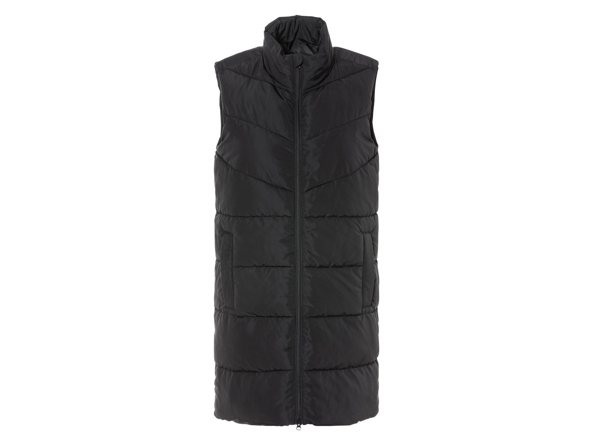 esmara® Długa kamizelka damska ze stójką (XS (32-34), Czarny)