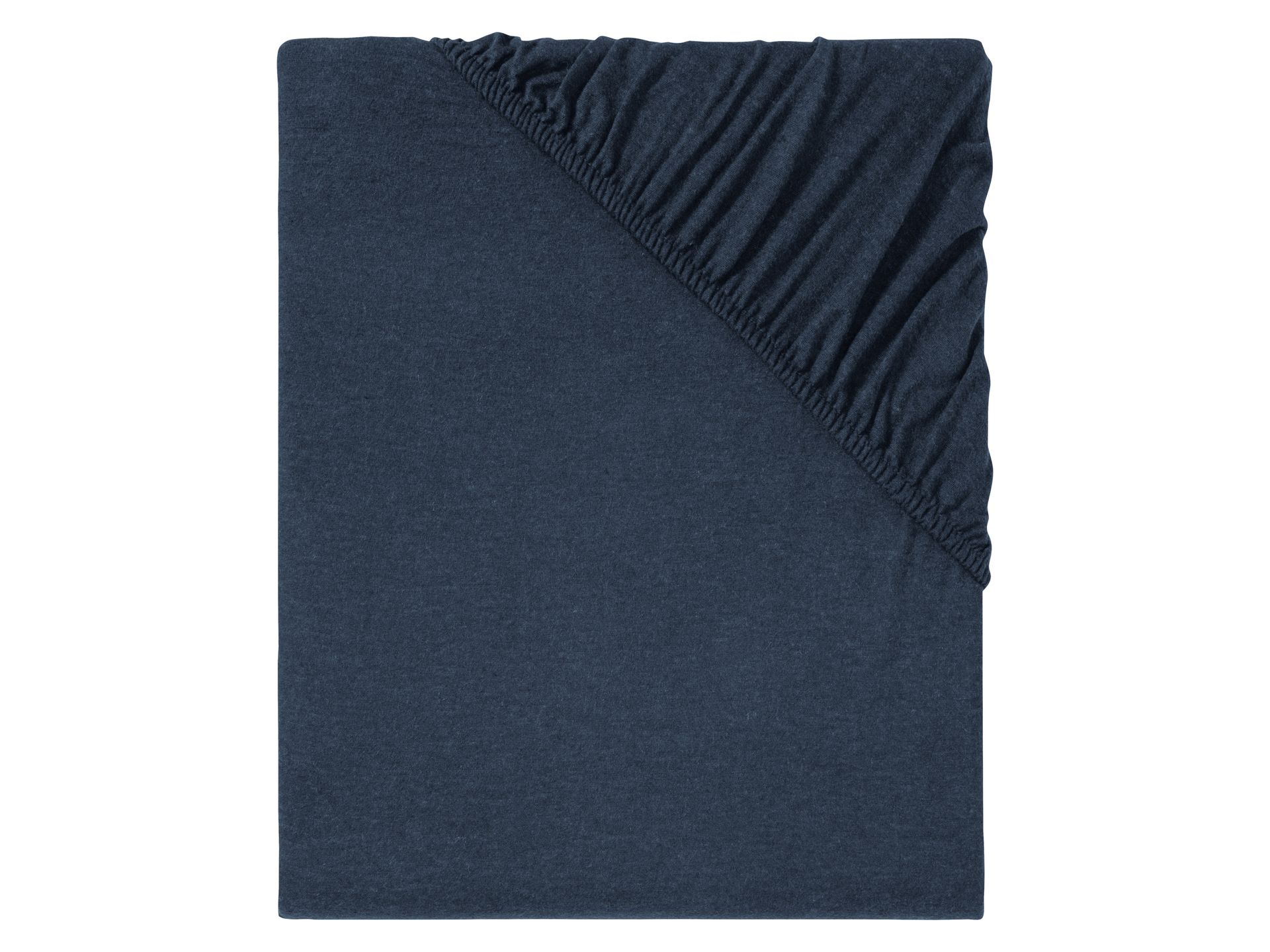 top LIVARNO home Prześcieradło z delikatnej flaneli z gumką 180-200 x 200 cm (Granatowy)