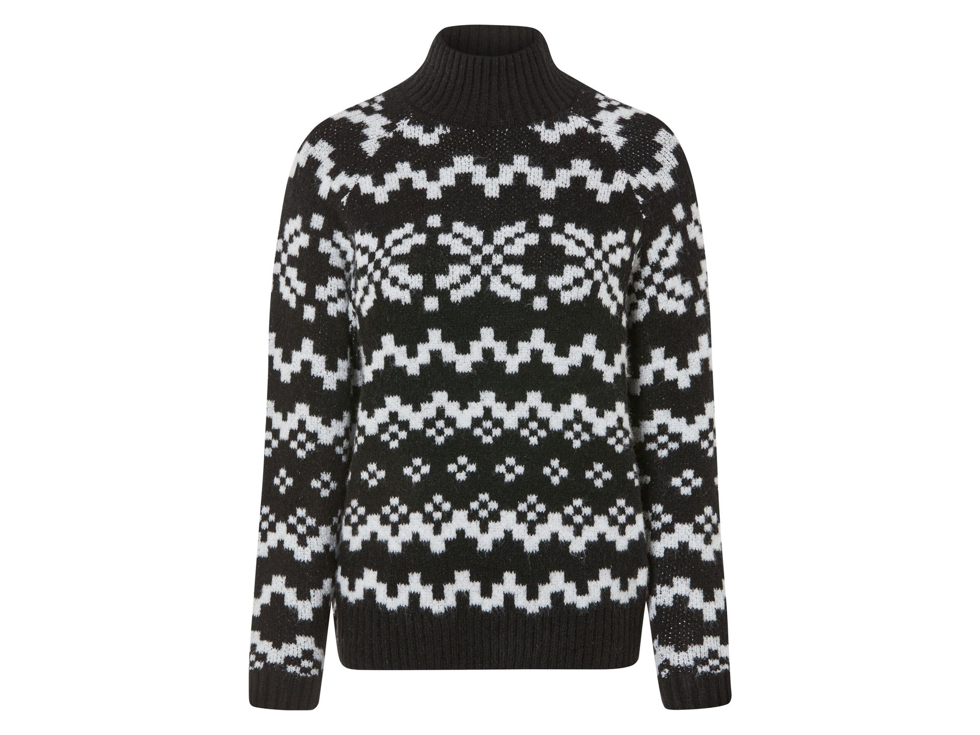 esmara® Sweter świąteczny damski (S (36-38), Czarny)