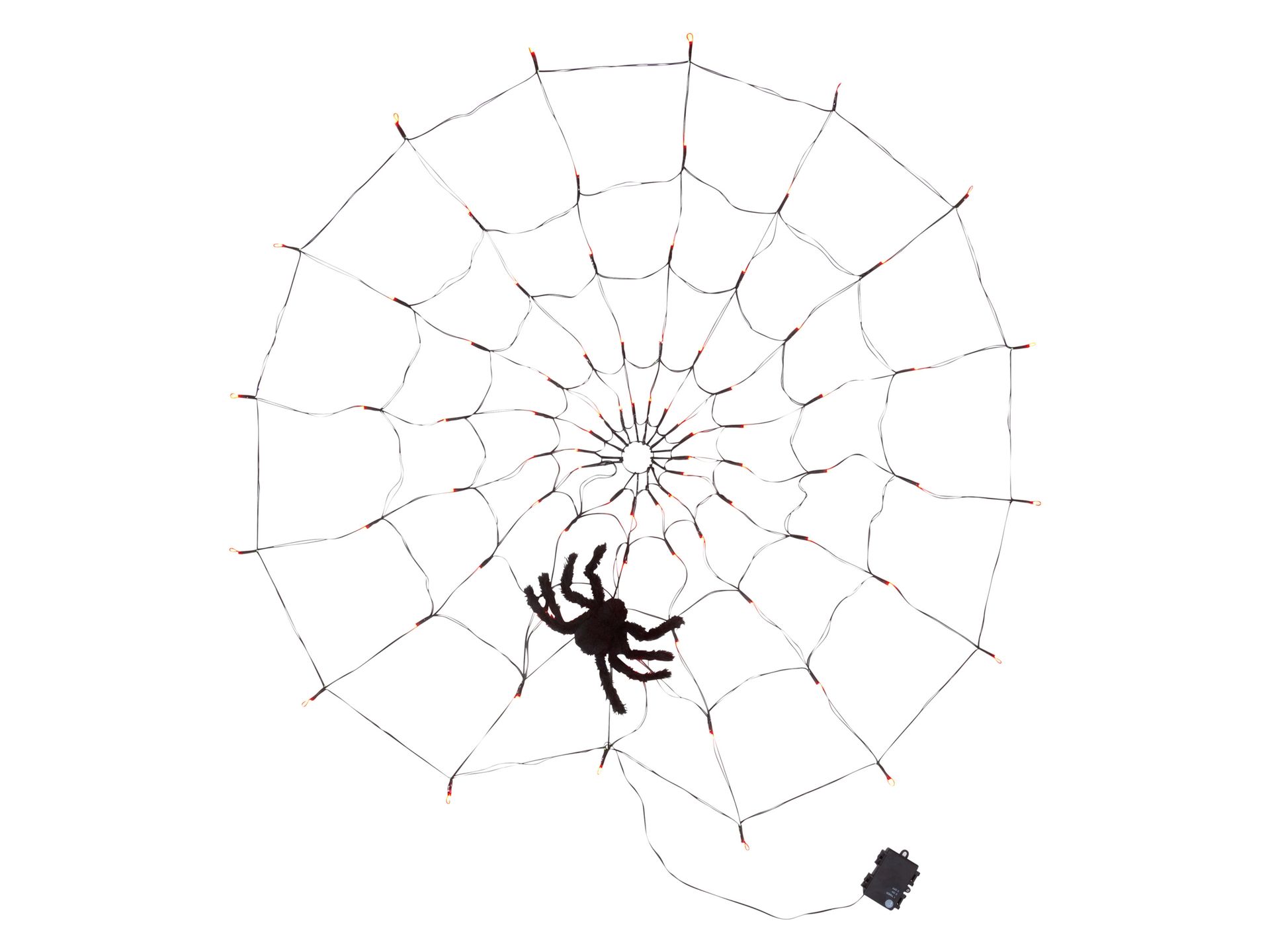 LIVARNO home Pajęczyna świetlna 80 LED, na Halloween (Pomarańczowy)