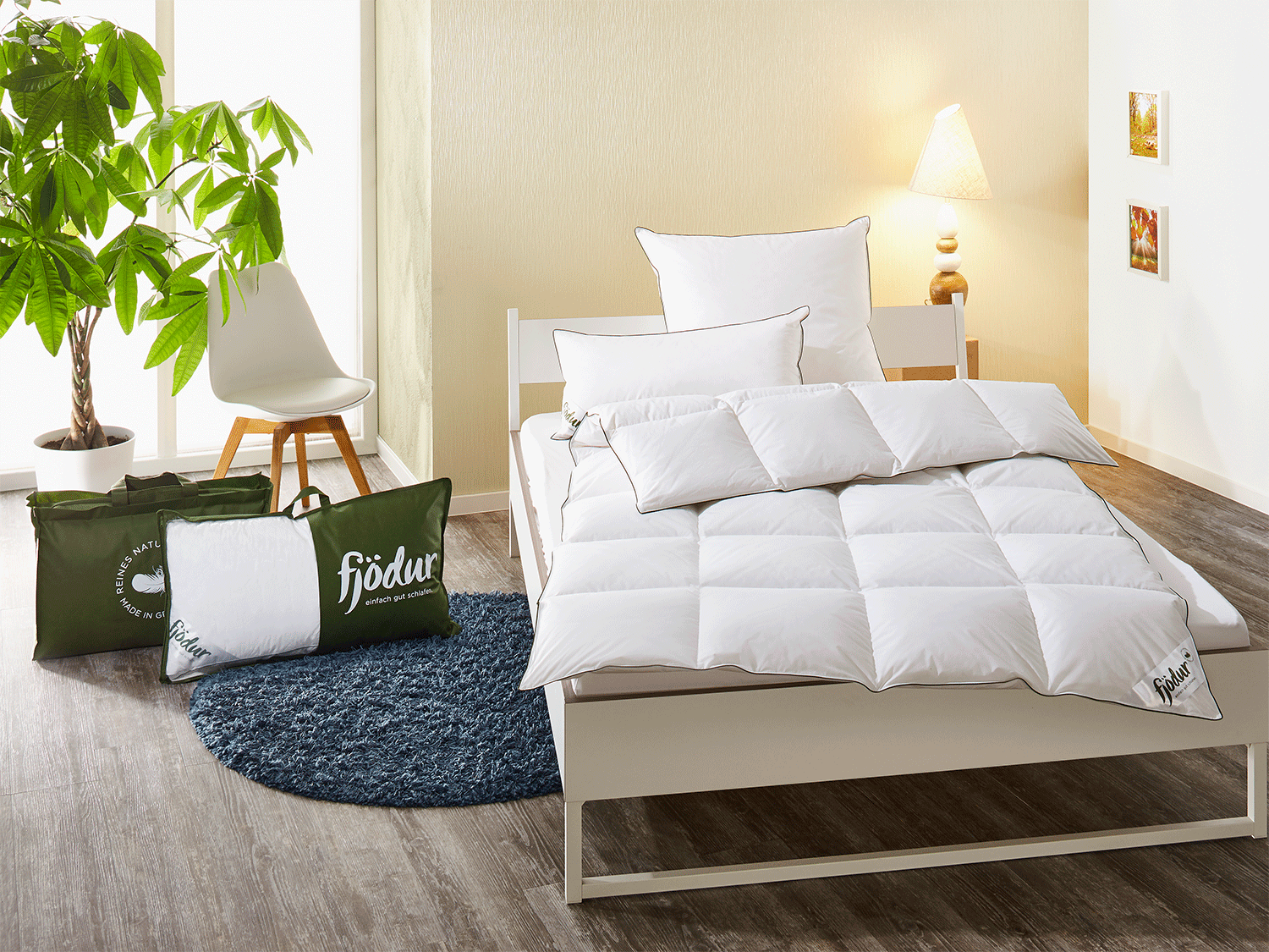 Fjödur Kołdra puchowa kasetowa, ciepła (135 X 200 CM)