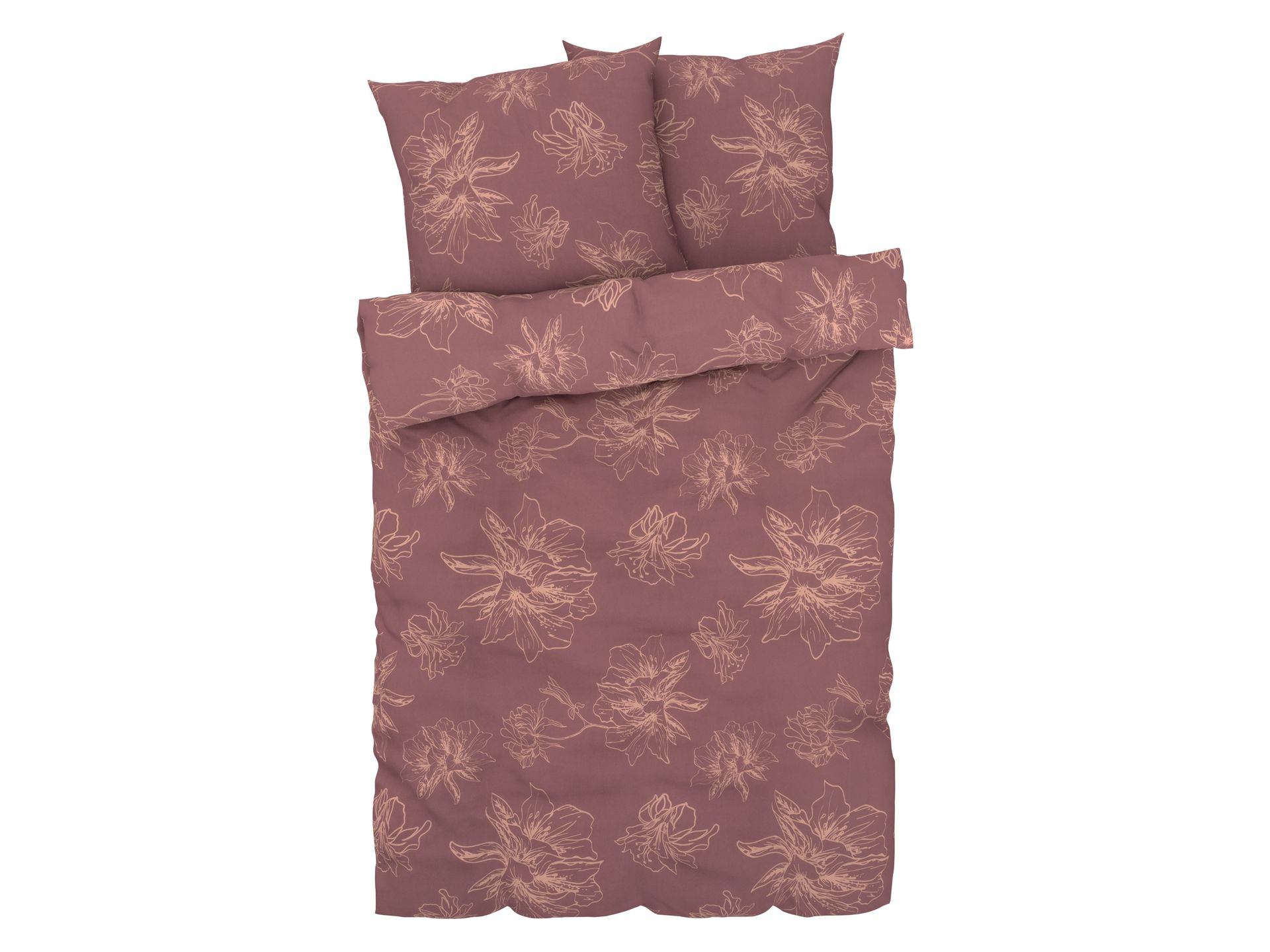 LIVARNO home Pościel renforcé, 160 x 200 cm (Brązowy/miedziany)
