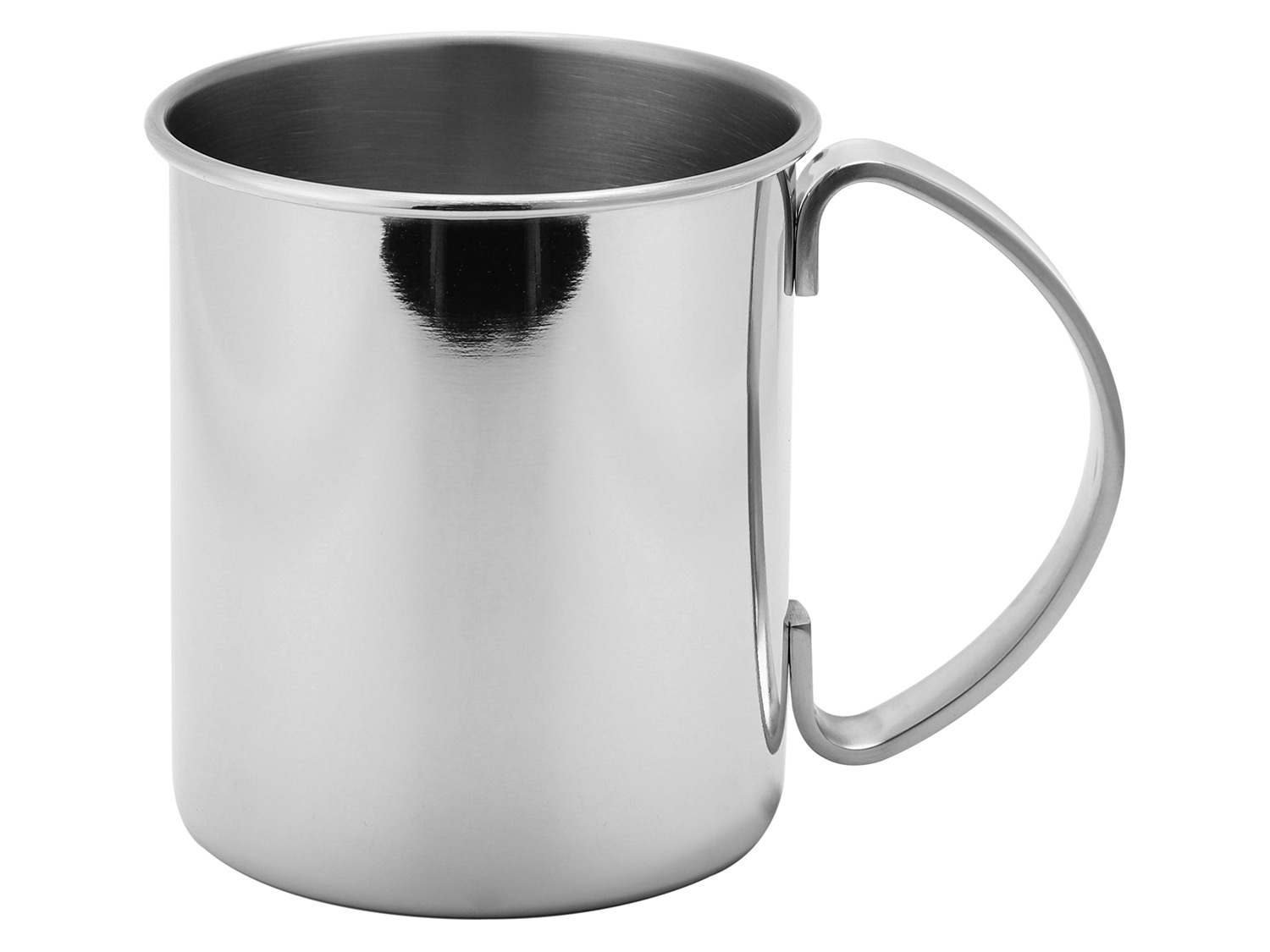 ECHTWERK Zestaw kubków do Moscow Mule ze stali nierdzewnej (4 elementy, Srebrny, 480 ml)
