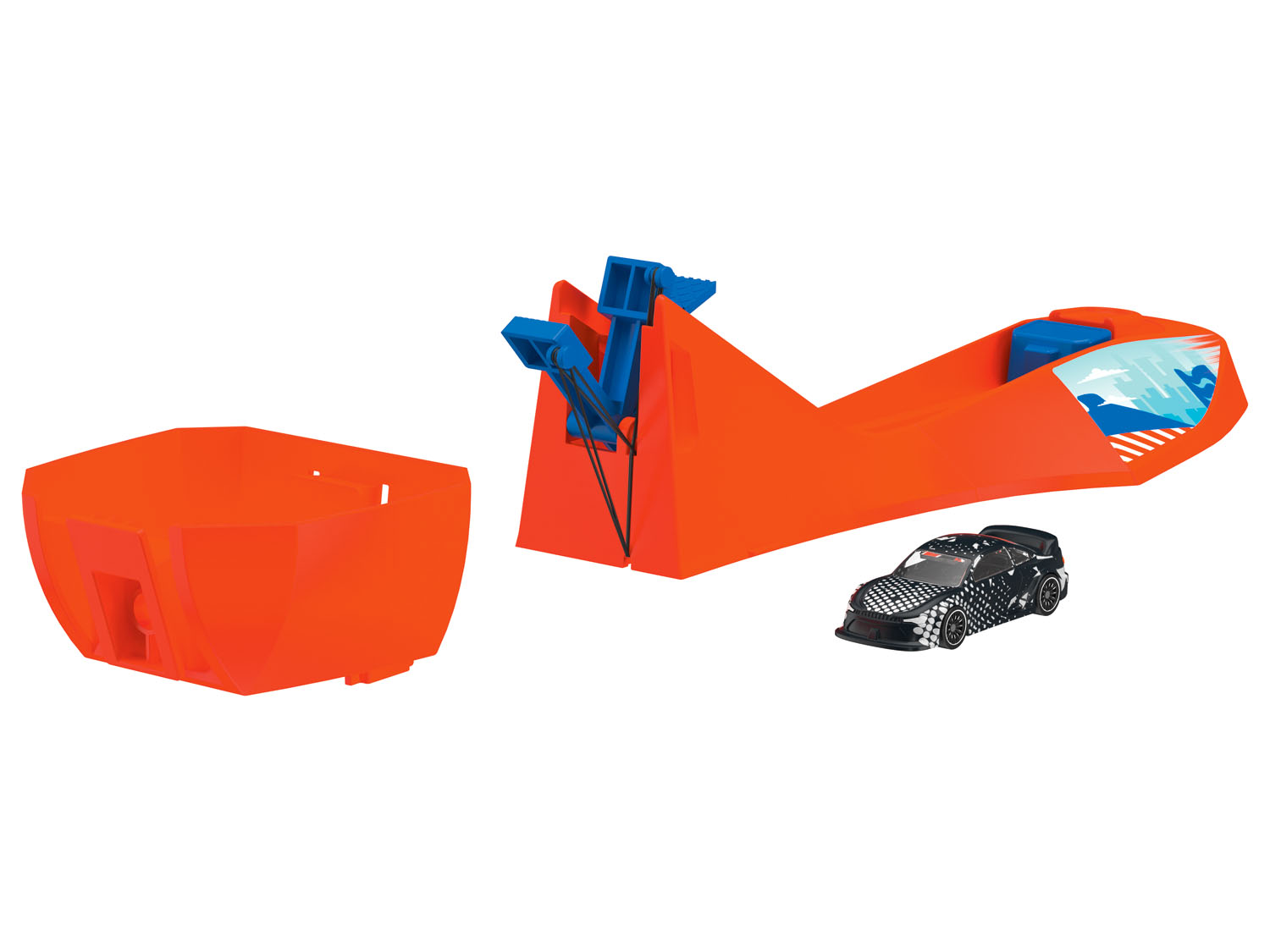 Playtive Tory samochodowe, 1 zestaw (Katapulta)