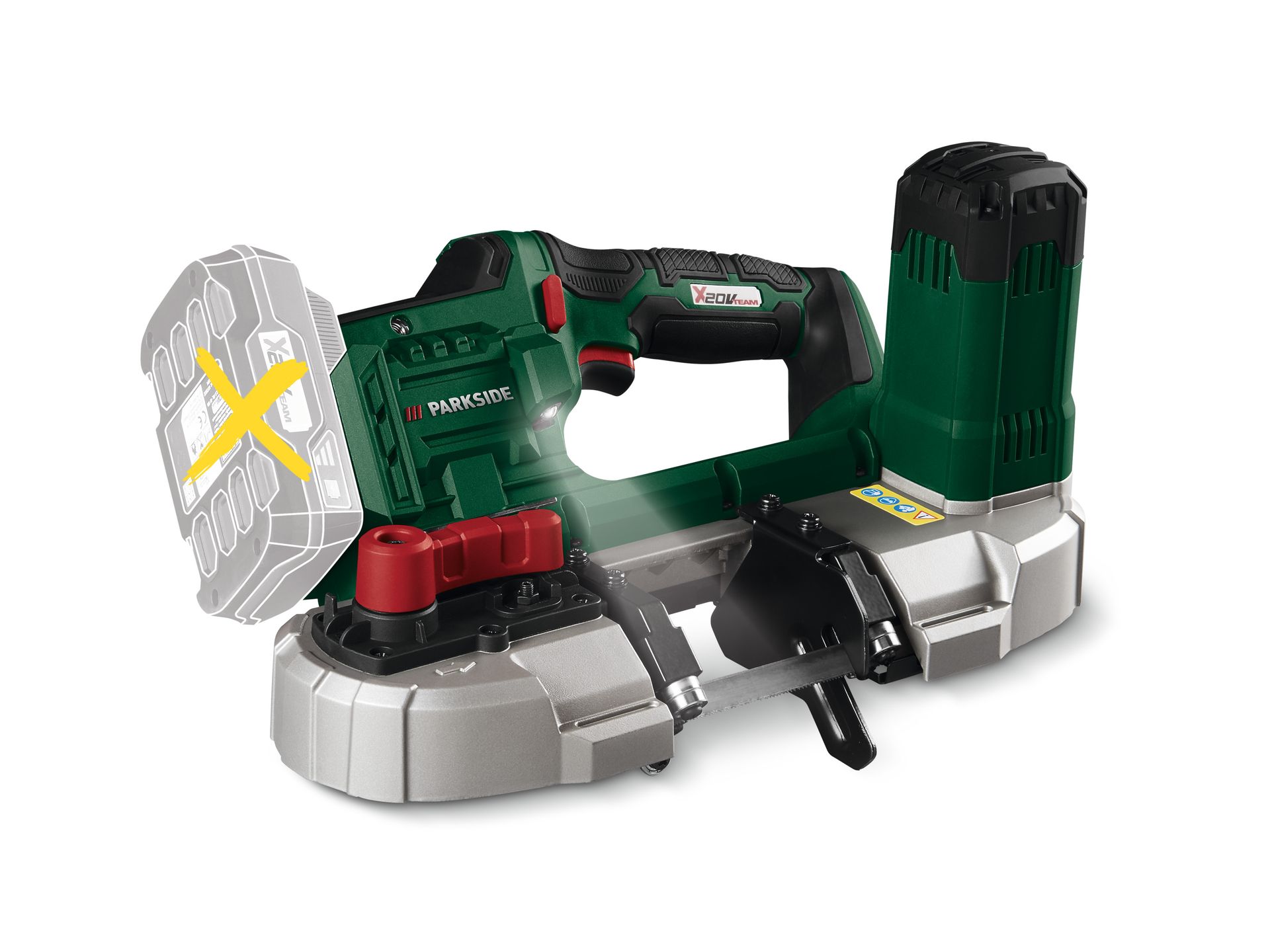 PARKSIDE® Akumulatorowa piła taśmowa 20 V, PMBA 20-Li A1 (bez akumulatora i ładowarki)