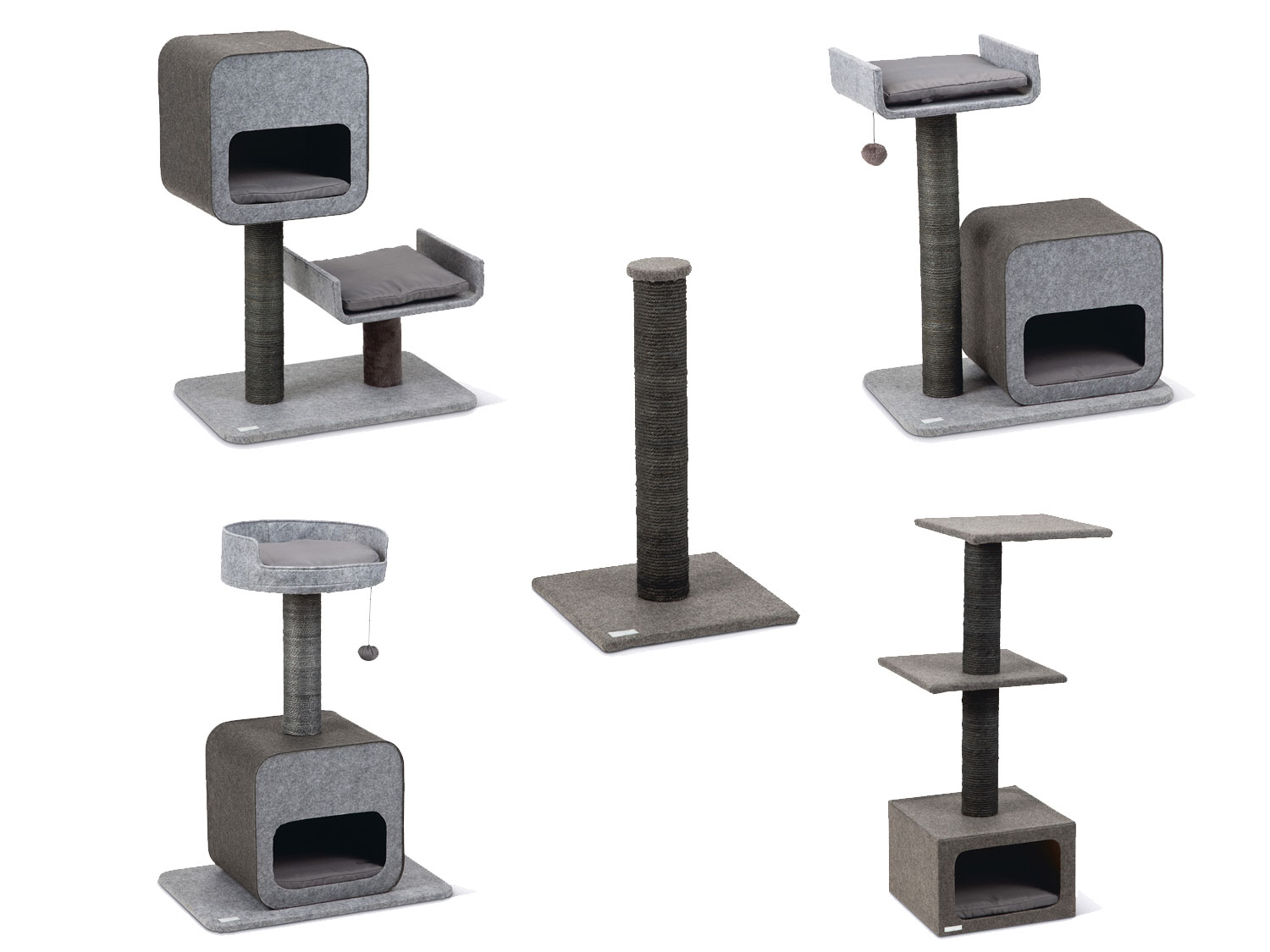 Karlie Drapak dla kota, szary