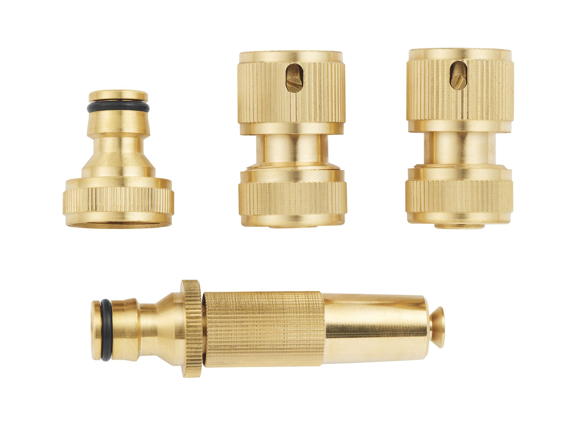 PARKSIDE® Mosiężny system wtykowy / rozdzielacz 2-drożny, odporny na korozję (Mosiężny system wtykowy)