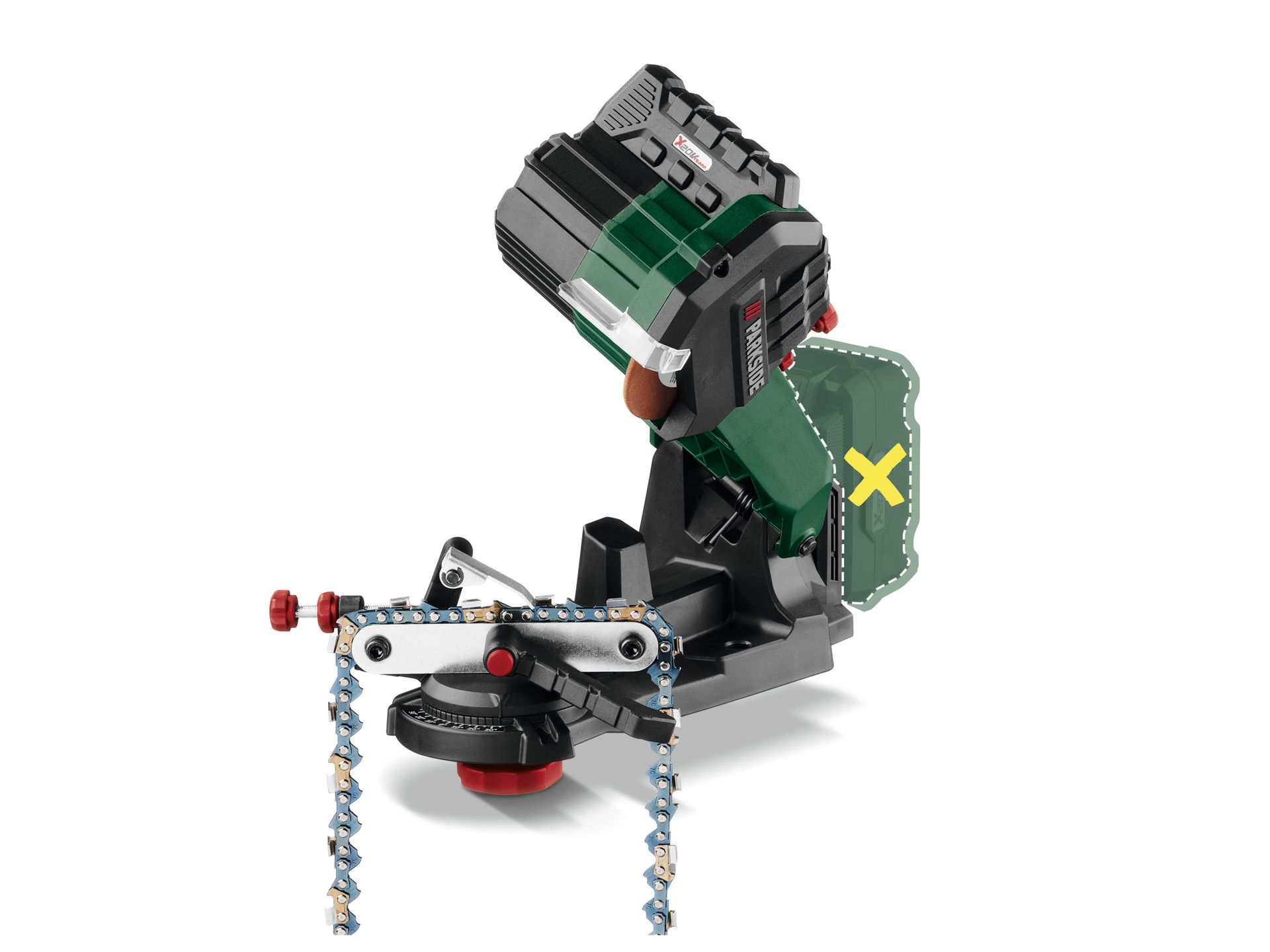 PARKSIDE® Akumulatorowa ostrzałka do pił łańcuchowych 20 V, PSGA 20-Li A1, (bez akumulatora i ładowarki)