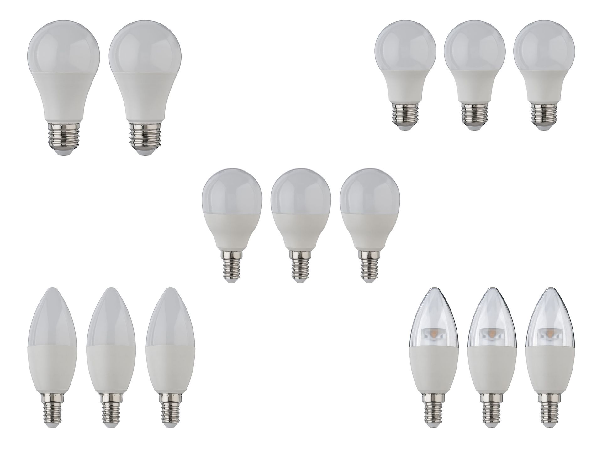 LIVARNO home Komplet żarówek LED, E27/E14