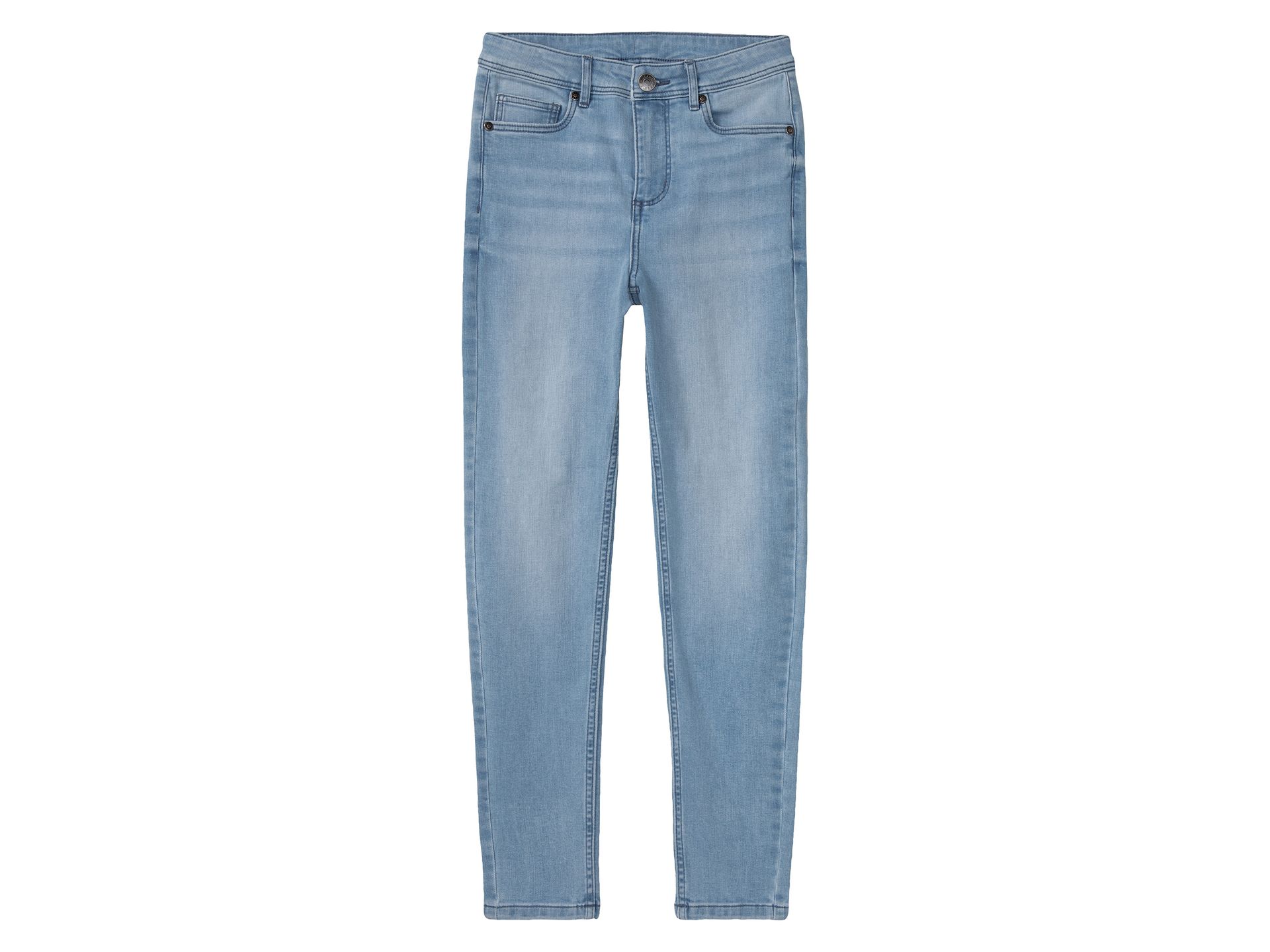 pepperts!® Jeansy dziewczęce z bawełną, super skinny fit (Jasnoniebieski, 140)