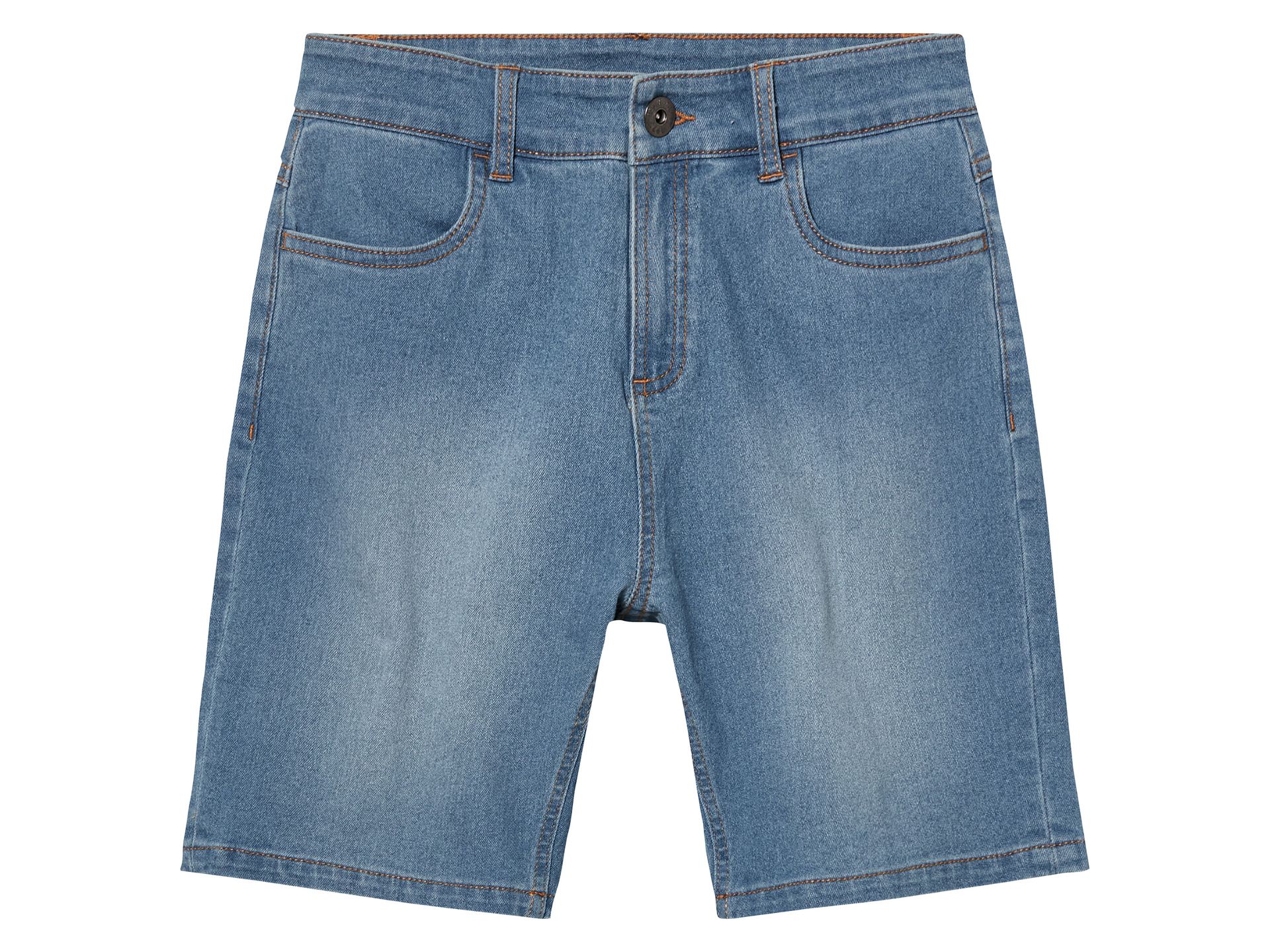 pepperts!® Spodenki jeansowe chłopięce z bawełną (Niebieski, 158/164)
