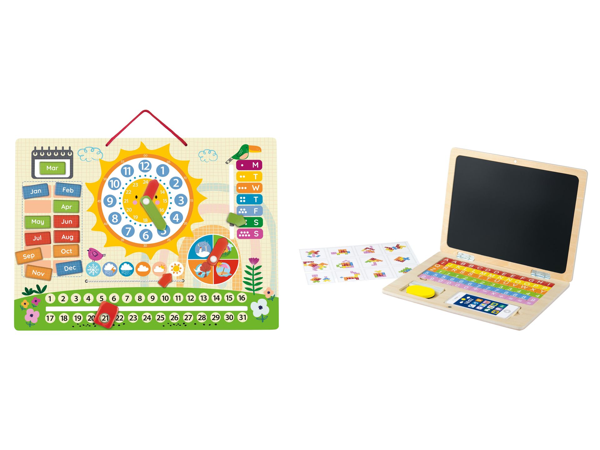 Playtive Drewniana tablica magnetyczna lub laptop