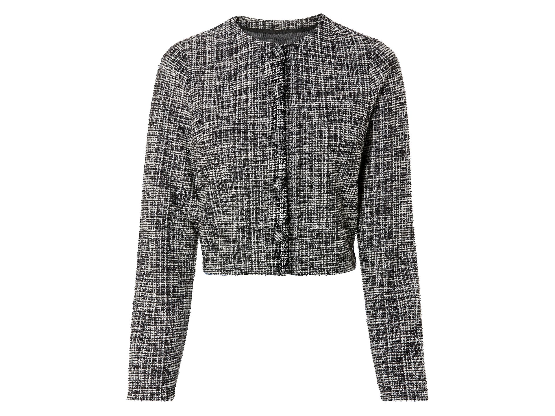 esmara® Tweedowy żakiet damski (Czarny, 38)