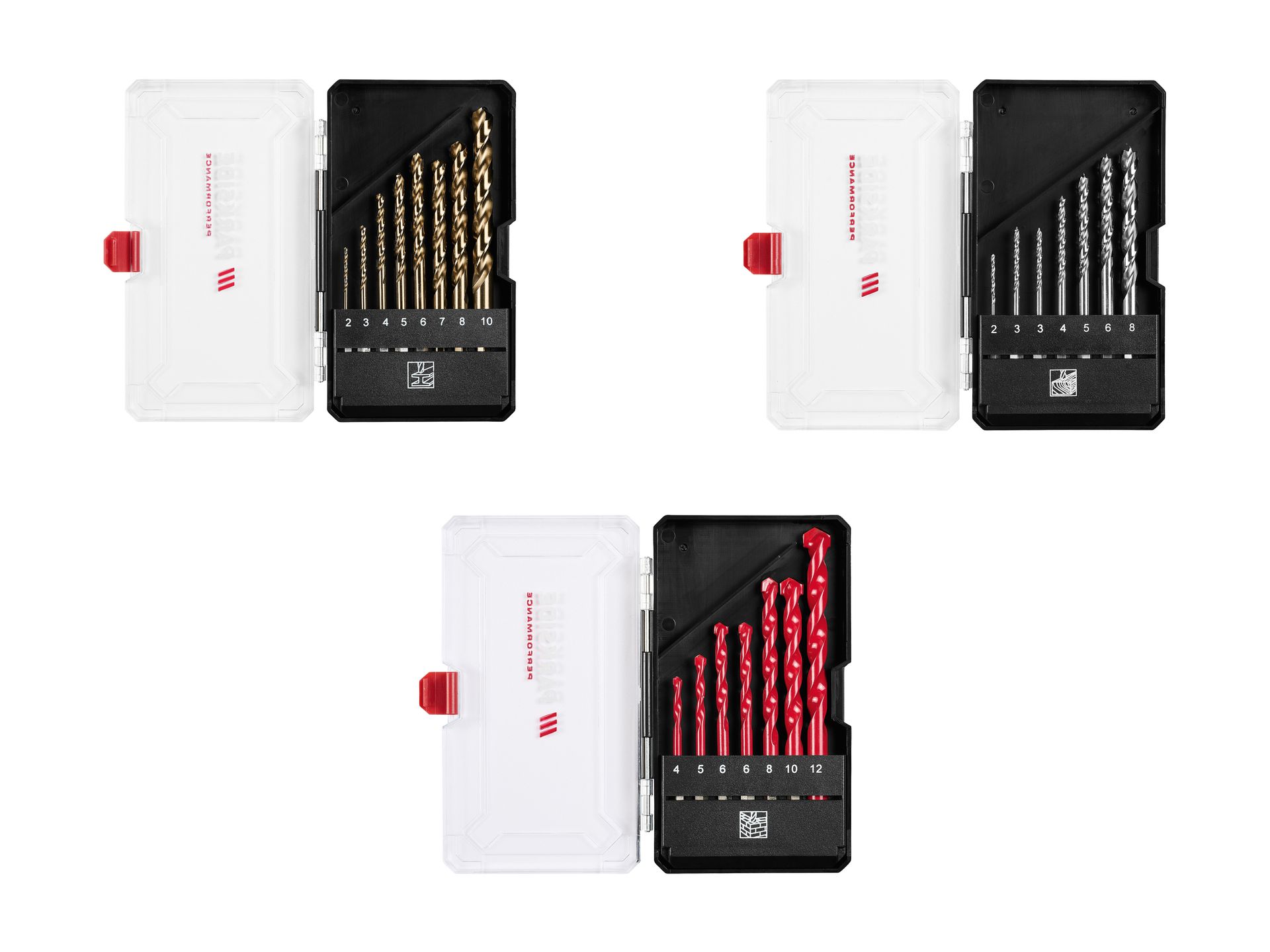 PARKSIDE PERFORMANCE® Zestaw wierteł z trzpieniem sześciokątnym