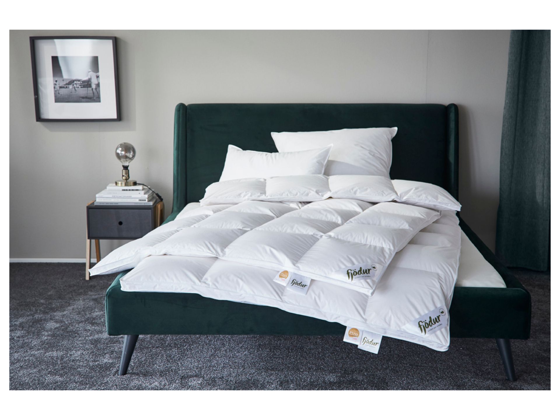 Fjödur Luksusowa kołdra z gęsim puchem, ciepła (155 X 220 CM)