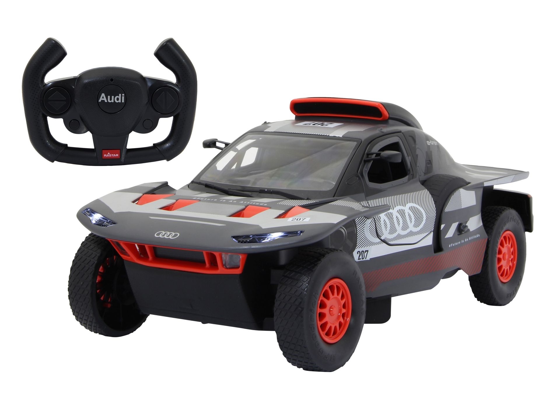 JAMARA Model samochodu Audi RS Q e-tron E2, skala 1:14, wersja Deluxe