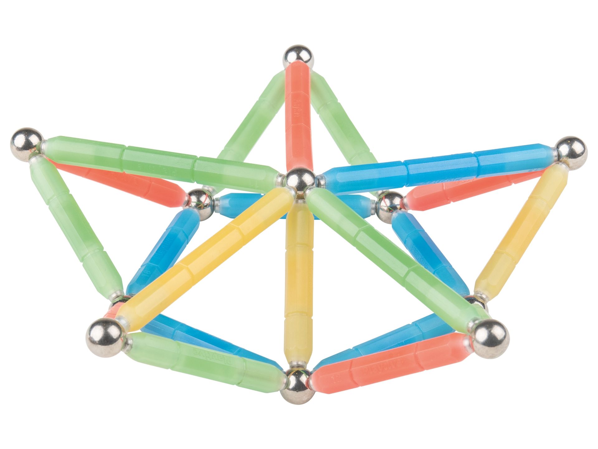 Playtive Zestaw patyczków magnetycznych (Odblaskowy)