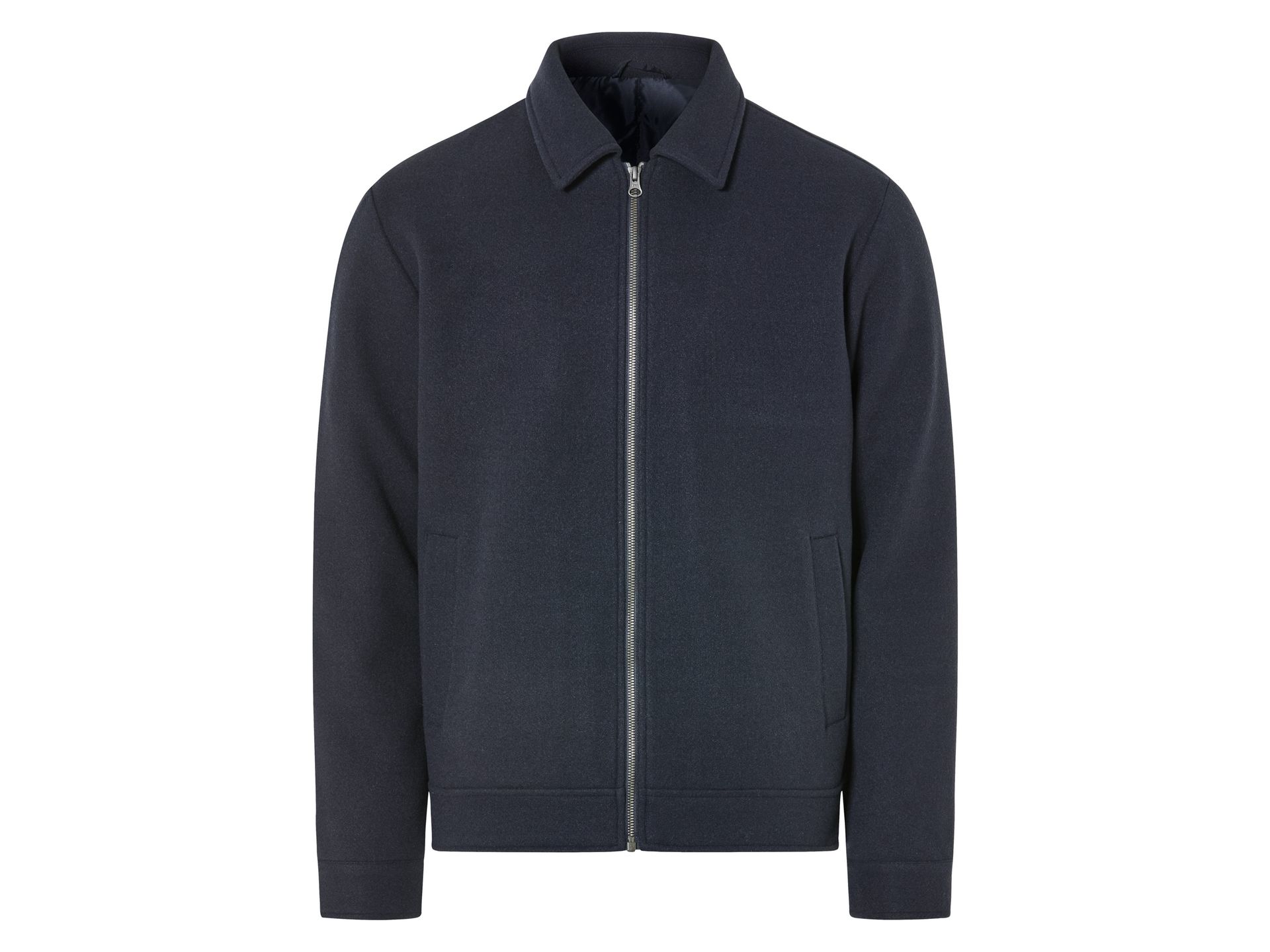 LIVERGY® Kurtka męska w stylu wełnianym (L (52/54), Granatowy)
