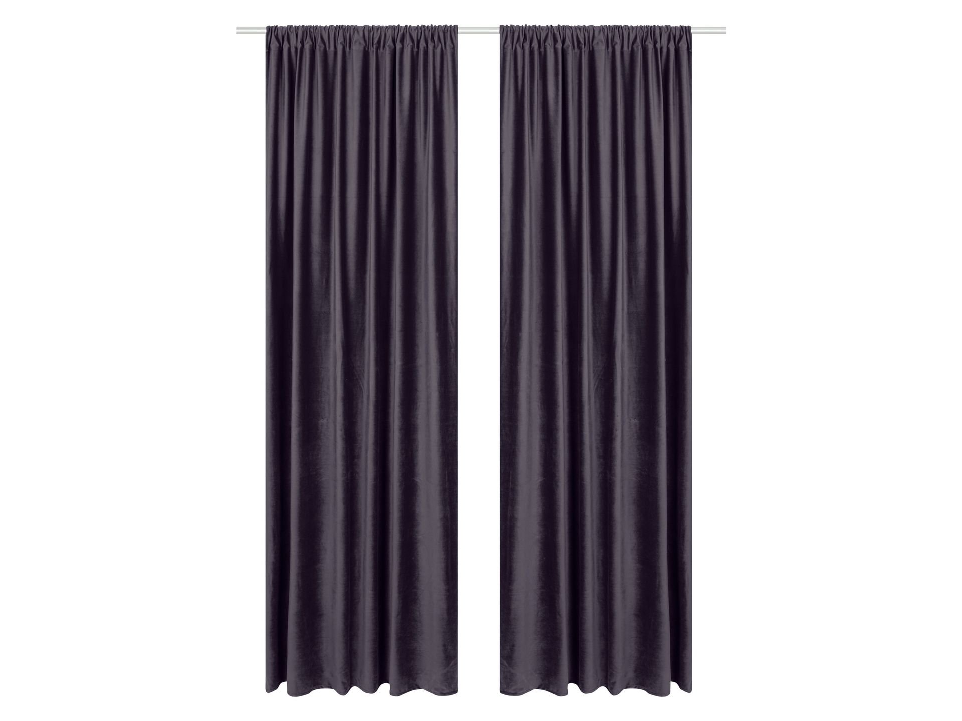 LIVARNO home Zasłona aksamitna 135 x 254 cm (Fioletowy)