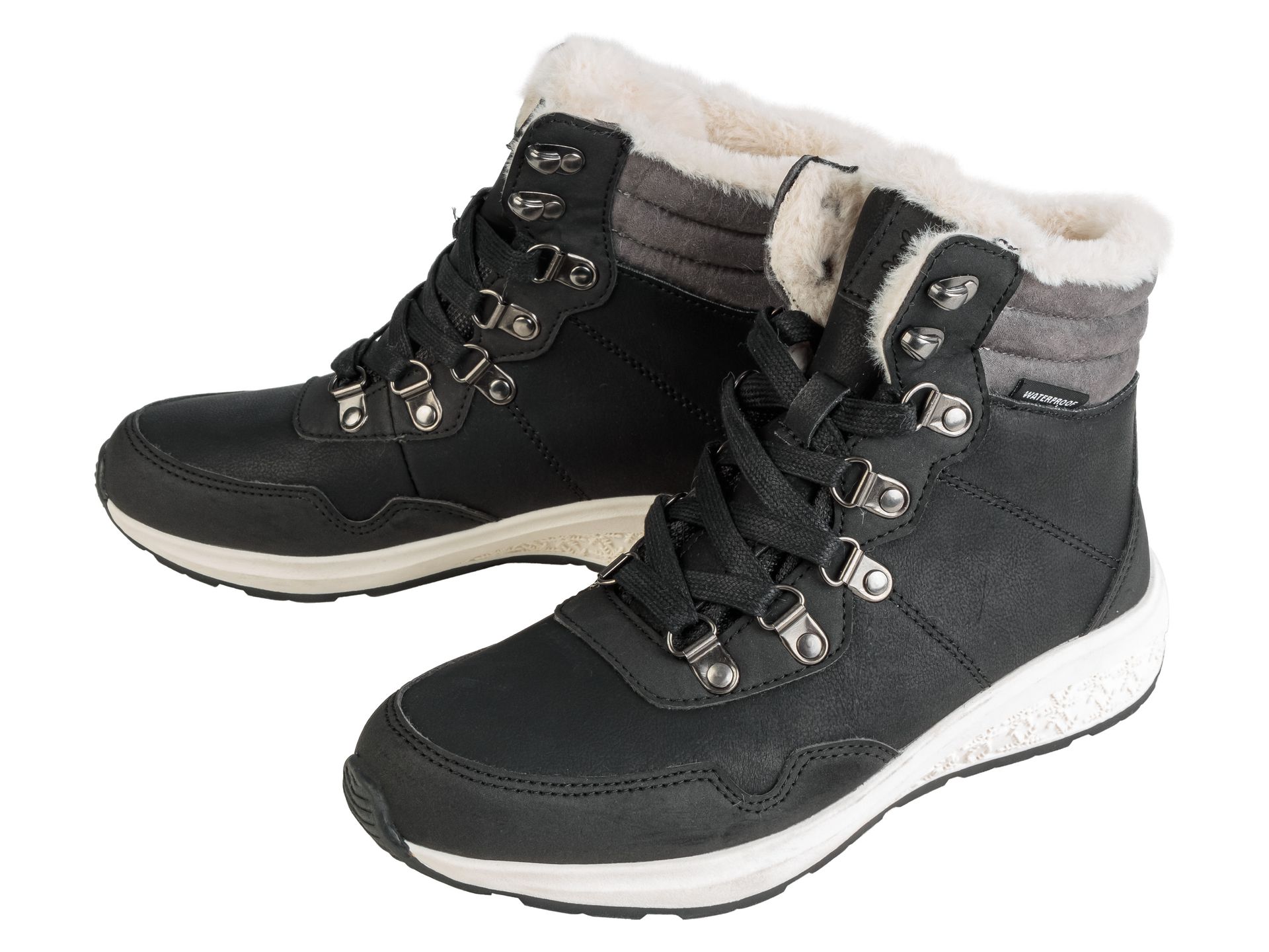 esmara® Buty damskie zimowe, wodoodporne (36, Czarny)