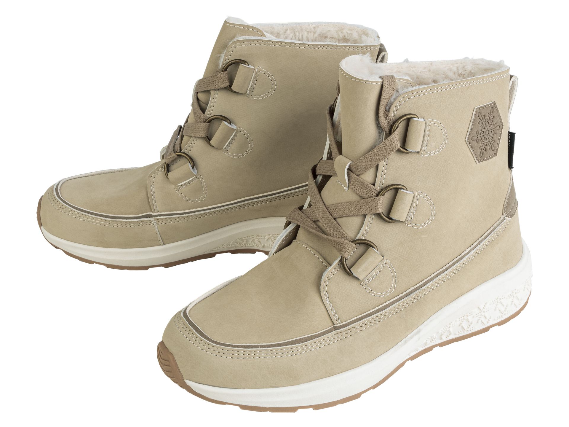 esmara® Buty damskie zimowe, wodoodporne (37, Beżowy)