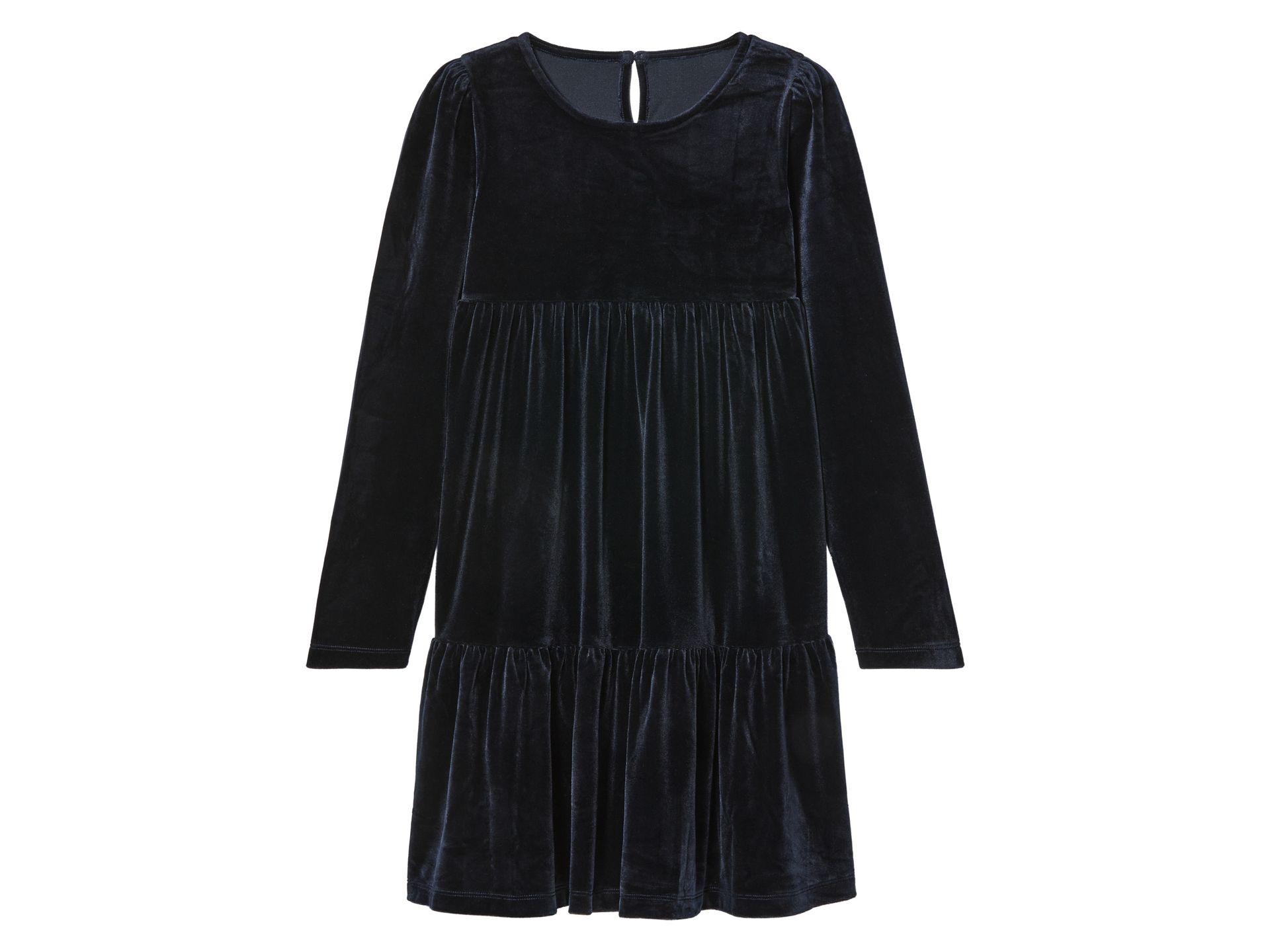 pepperts!® Sukienka welurowa dziewczęca (146/152, Niebieski)