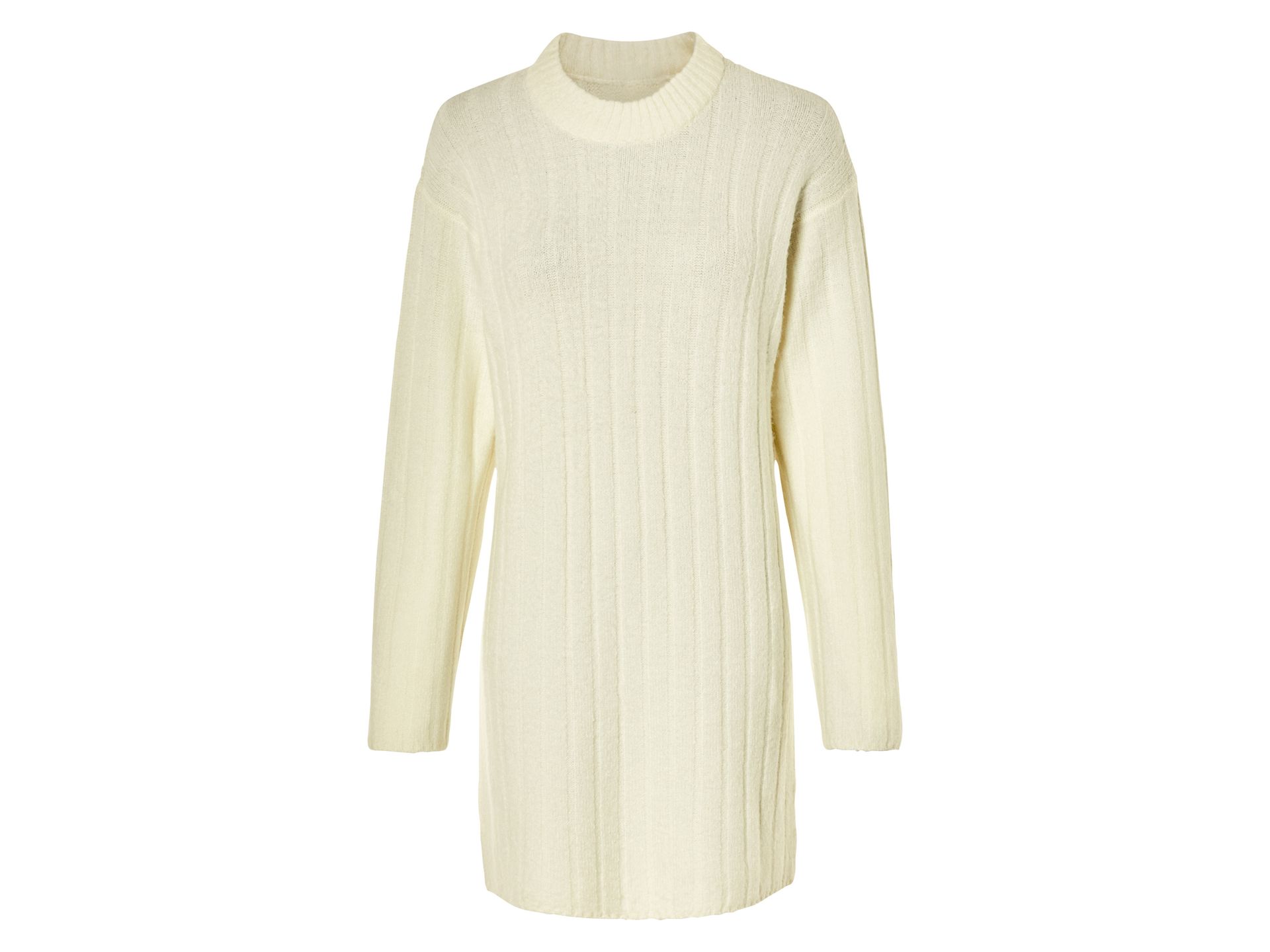 esmara® Sukienka dzianinowa damska (XS (32/34), Biały)