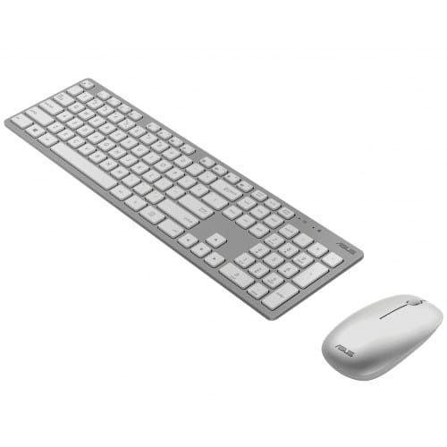 Asus W5000 Keyboard and Mouse Set Wireless US White
