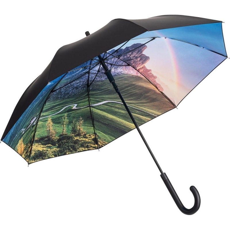 Parasol Impressions Mountains półautomatyczny długi z filtrem UV