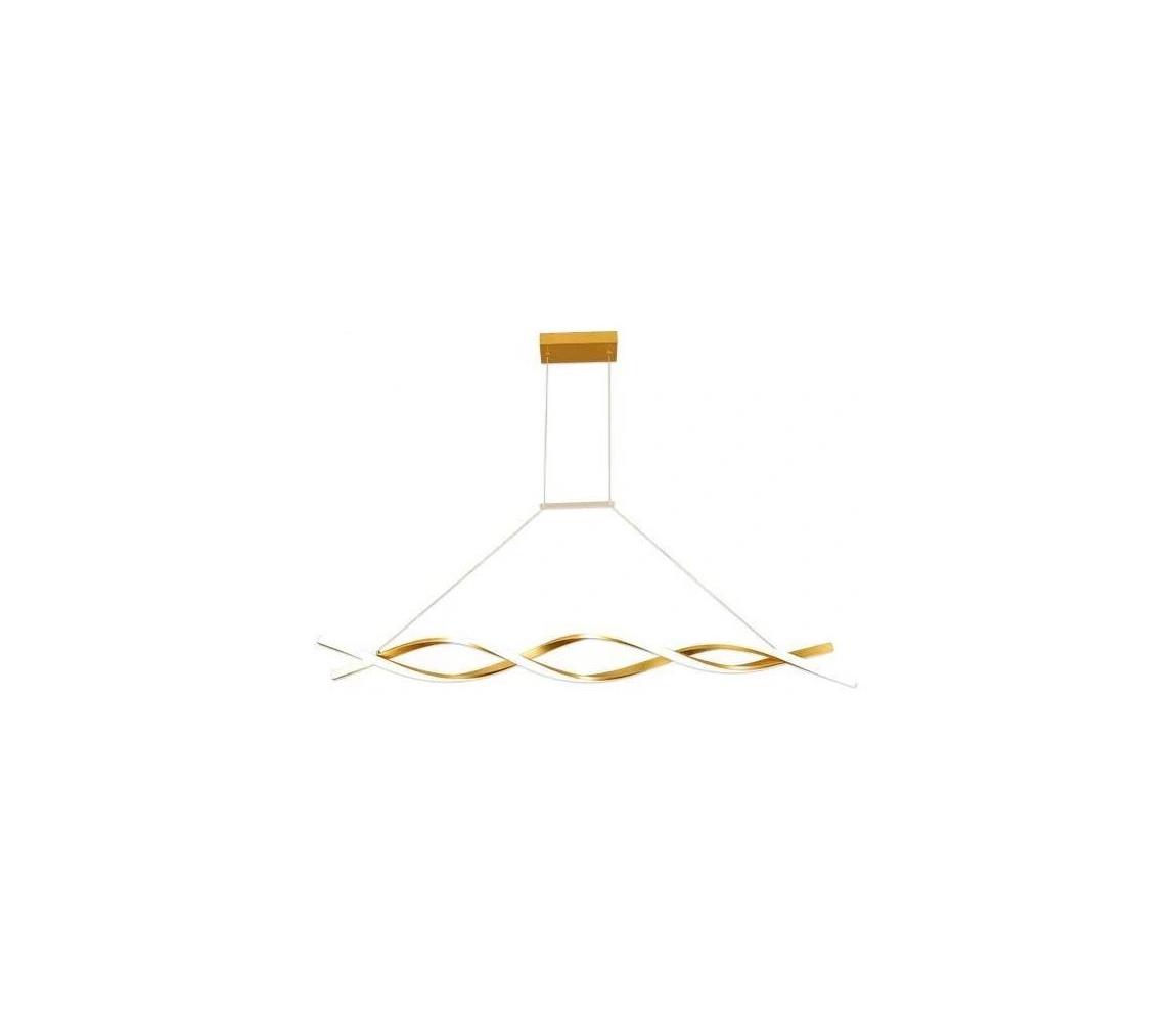 LED Żyrandol na lince TWIST LED/37W/230V 4000K złoty