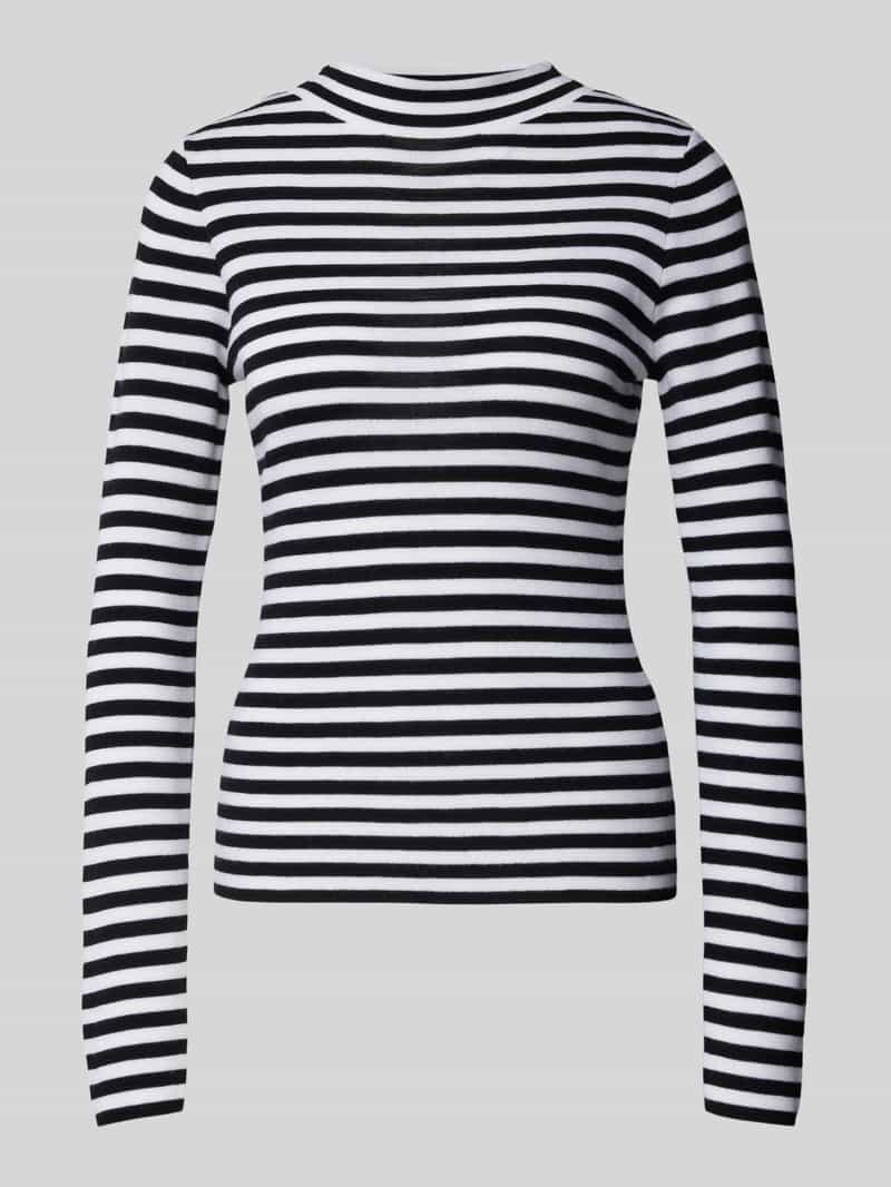 Sweter z dzianiny z golfem model ‘Kira’